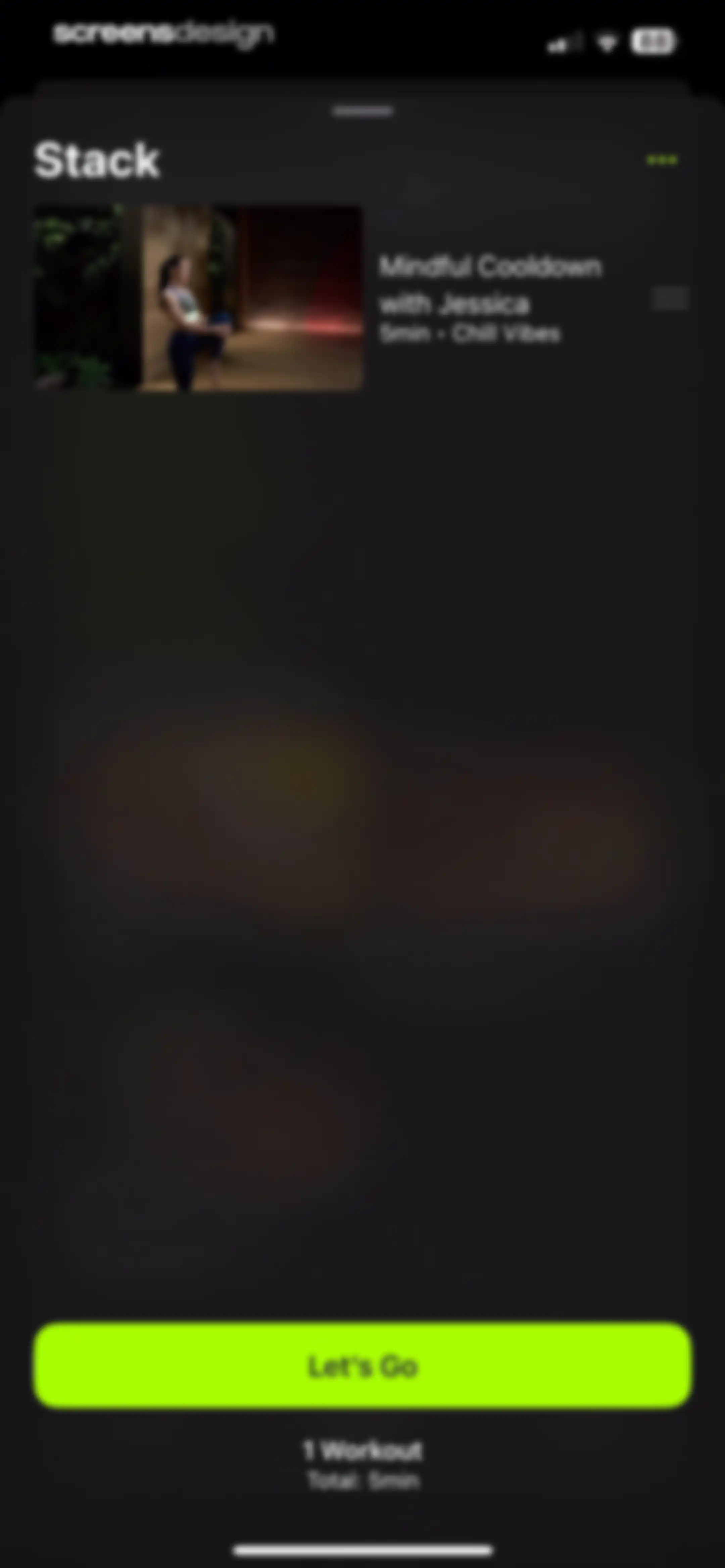 Apple Fitness screen 142