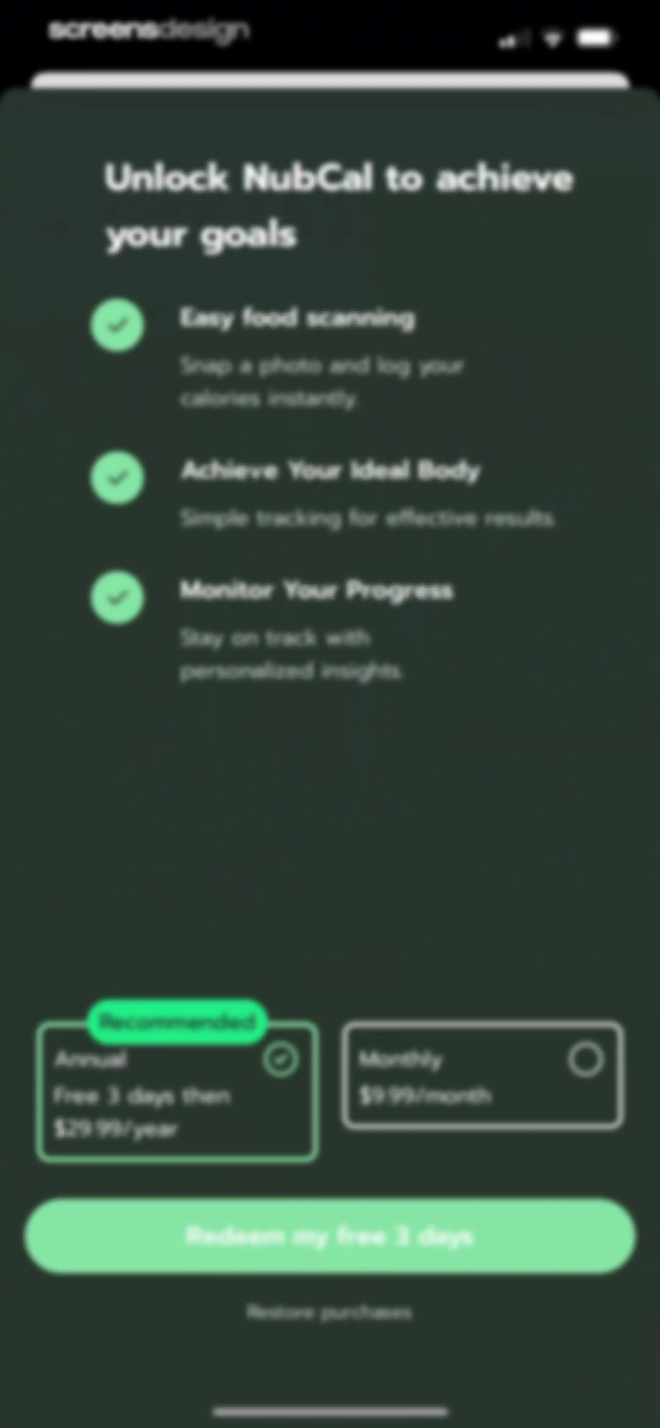 NubCal: AI Calorie Counter screen 26