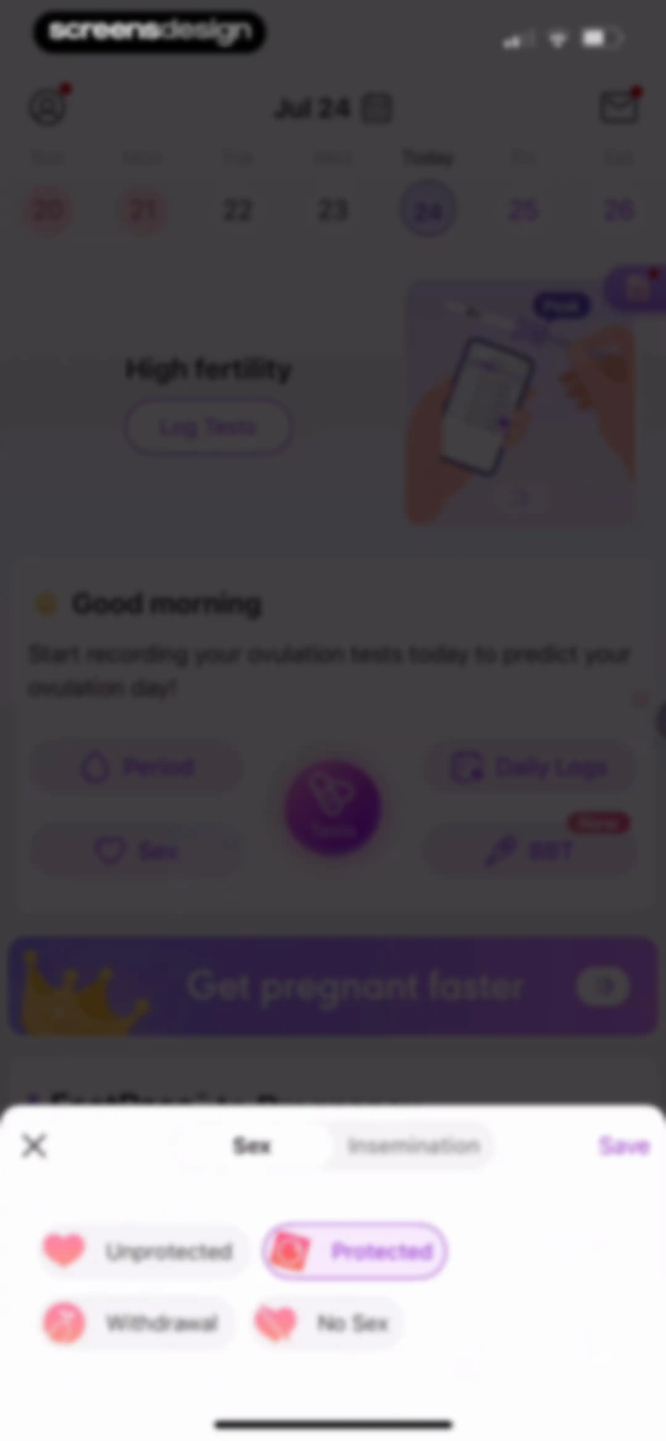 Premom-Ovulation Tracker, PCOS screen 111