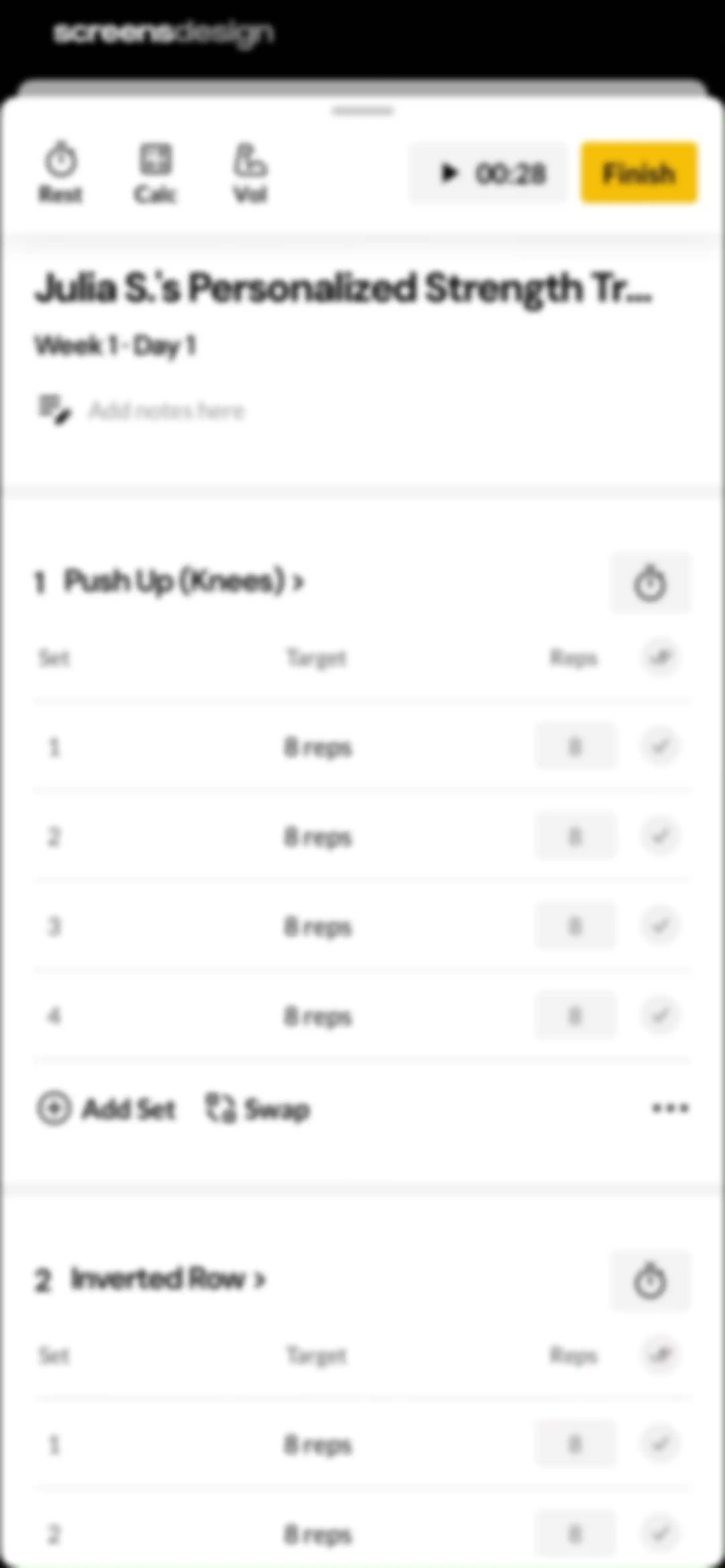 Boostcamp: Workout Programs screen 56