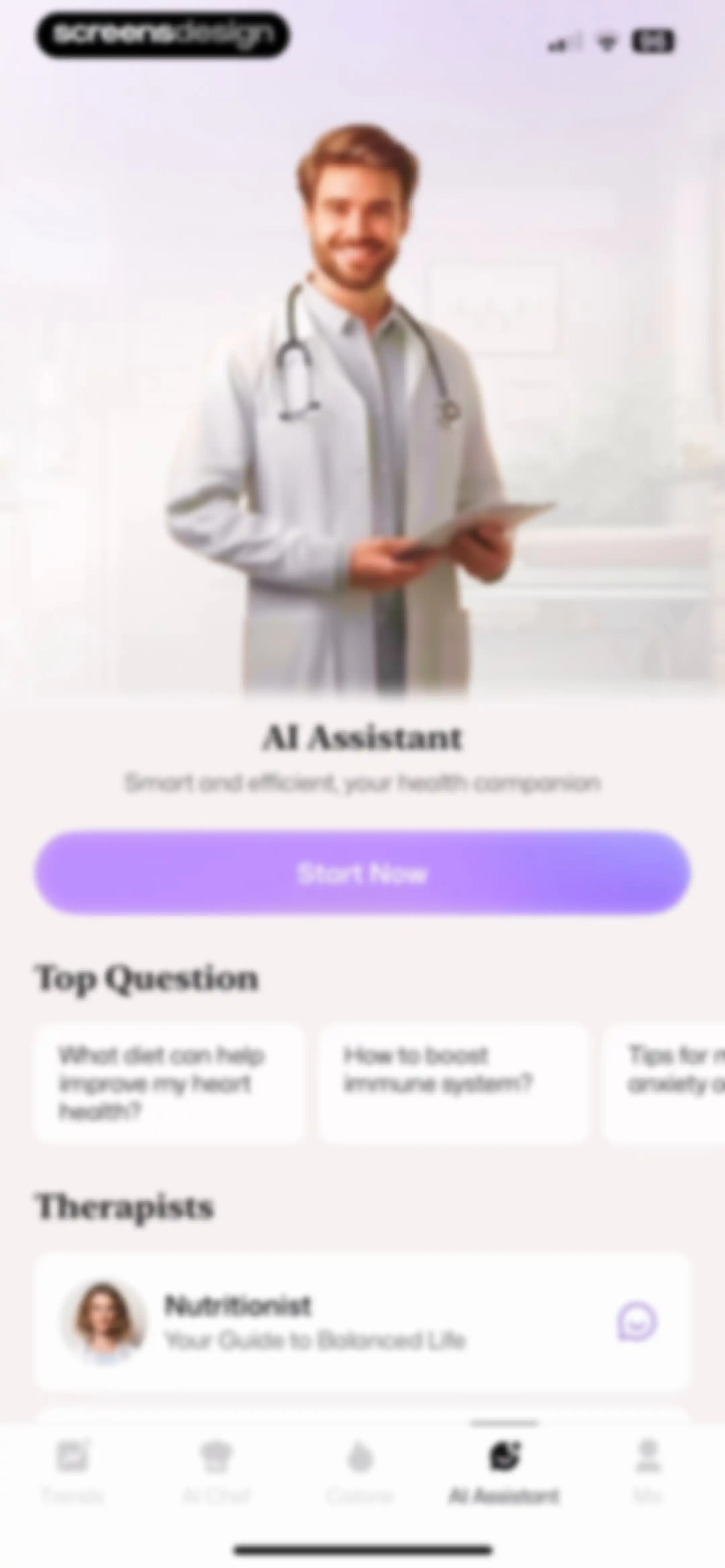 Well AI: Improve Well-being screen 116