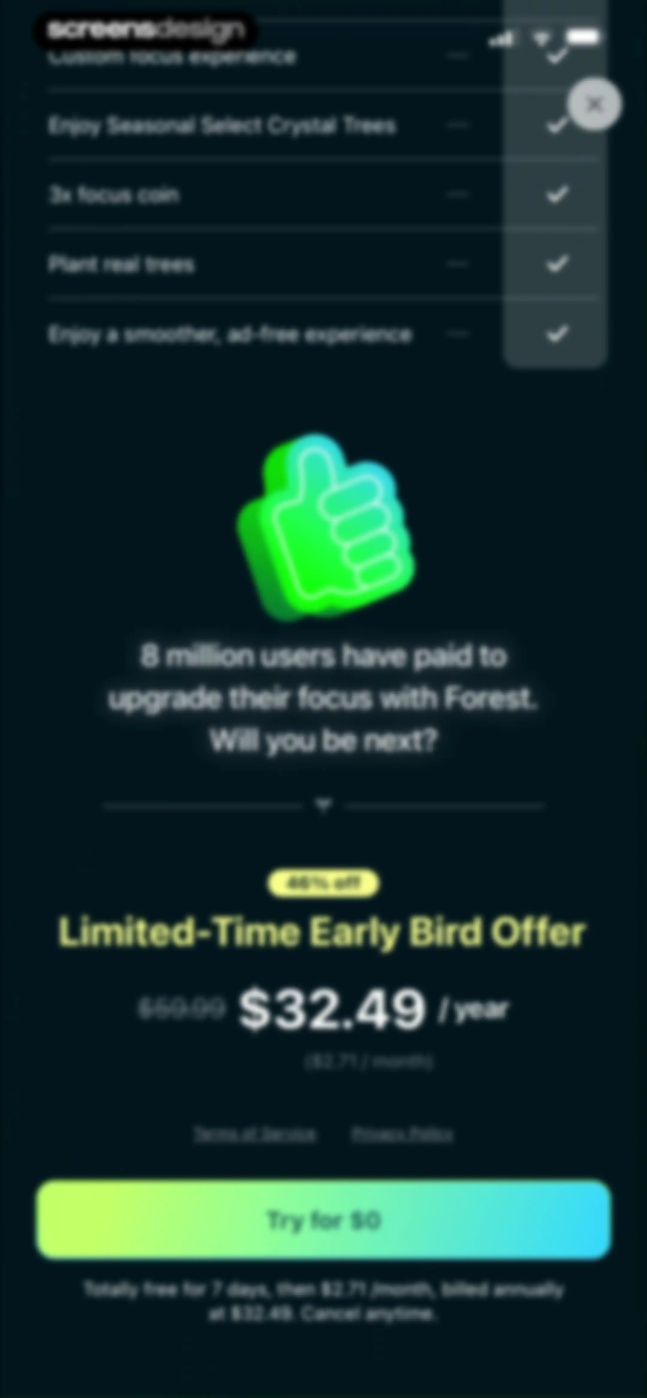 Forest: Focus for Productivity screen 18