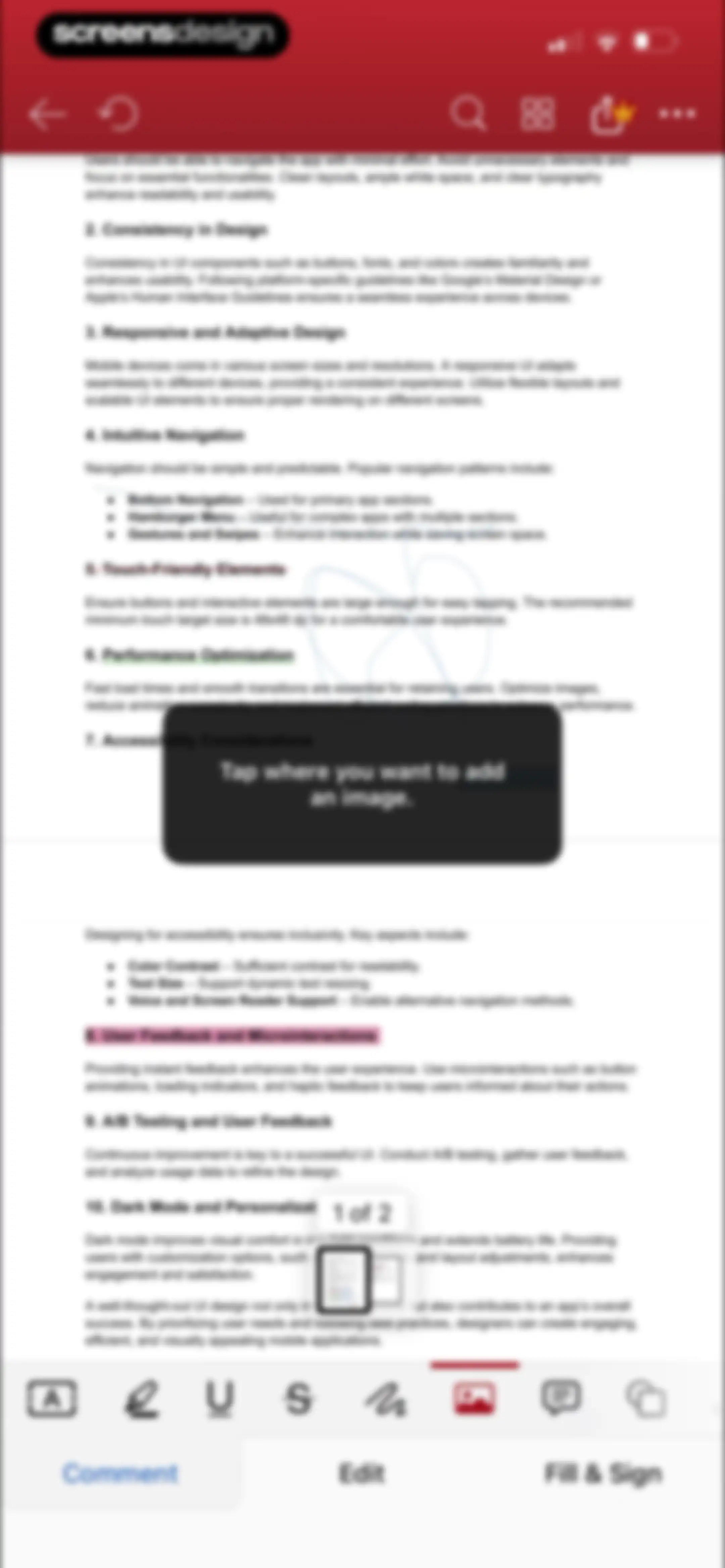 MobiPDF・PDF Text Editor・Reader screen 40