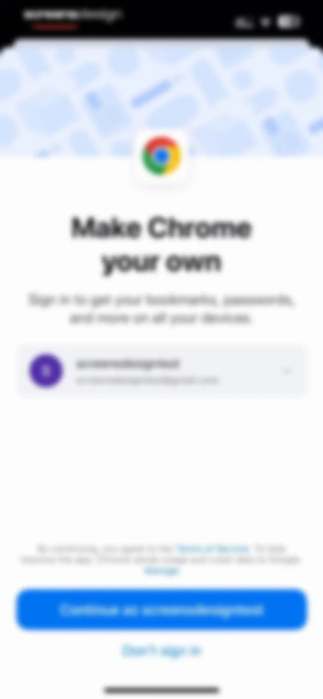 Google Chrome screen 4