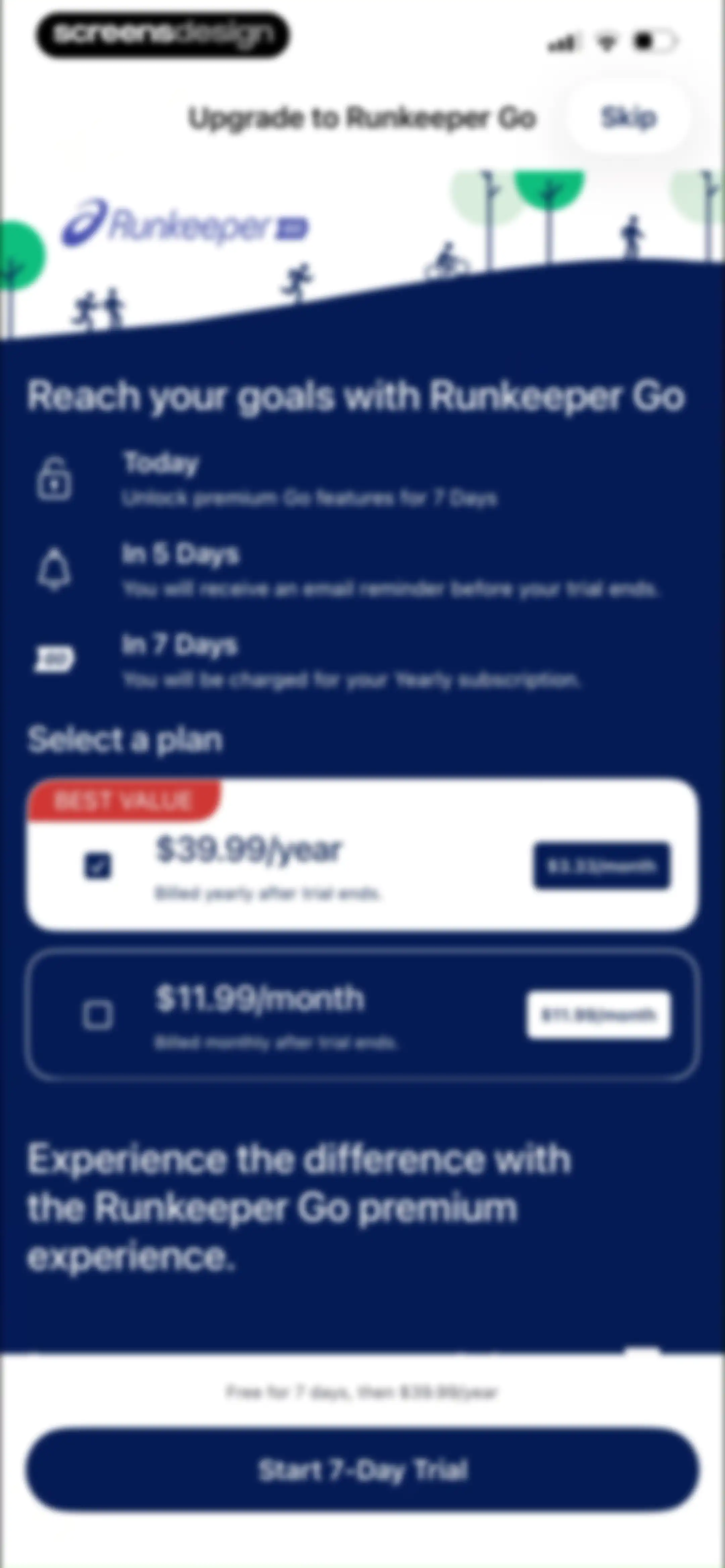 ASICS Runkeeper—Run Tracker screen 23
