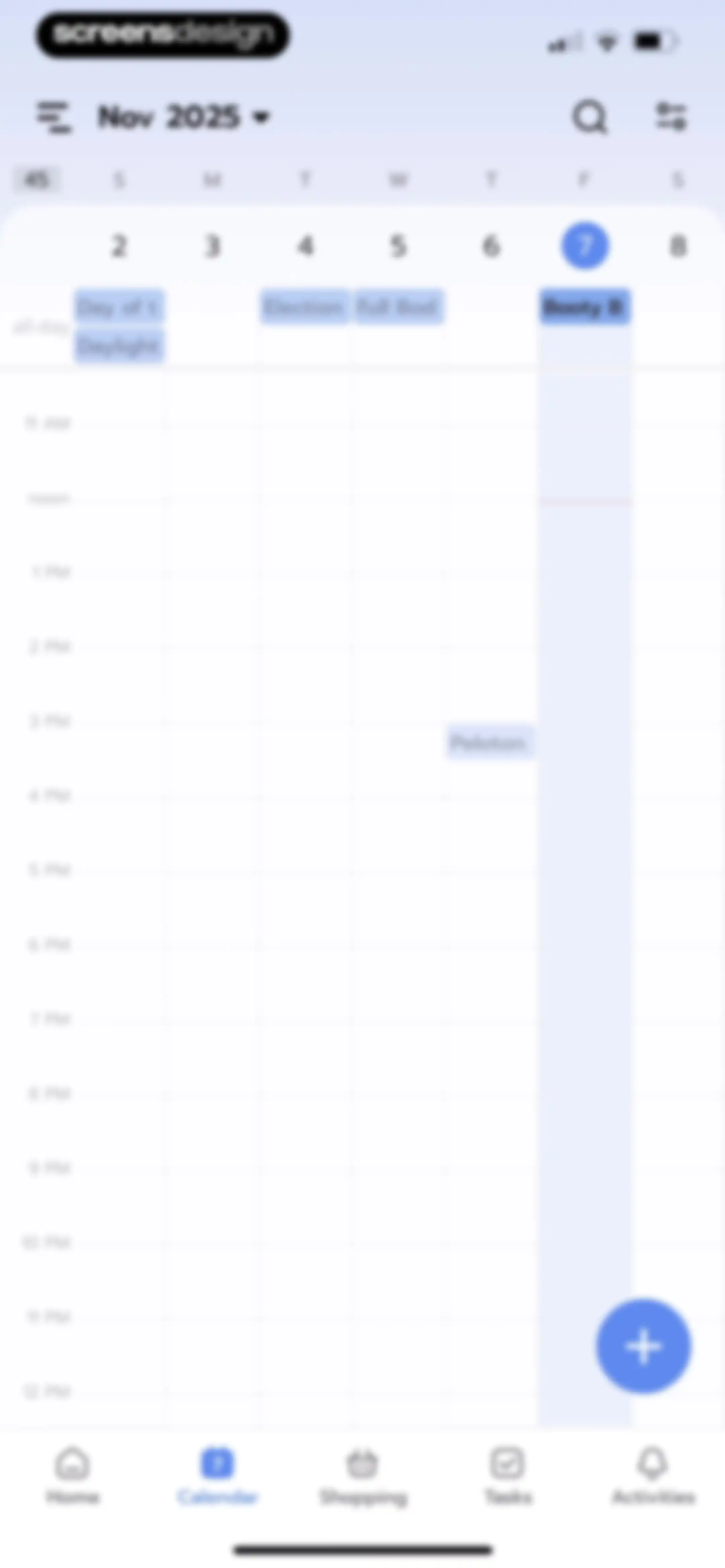 Shared Family Calendar: FamCal screen 56