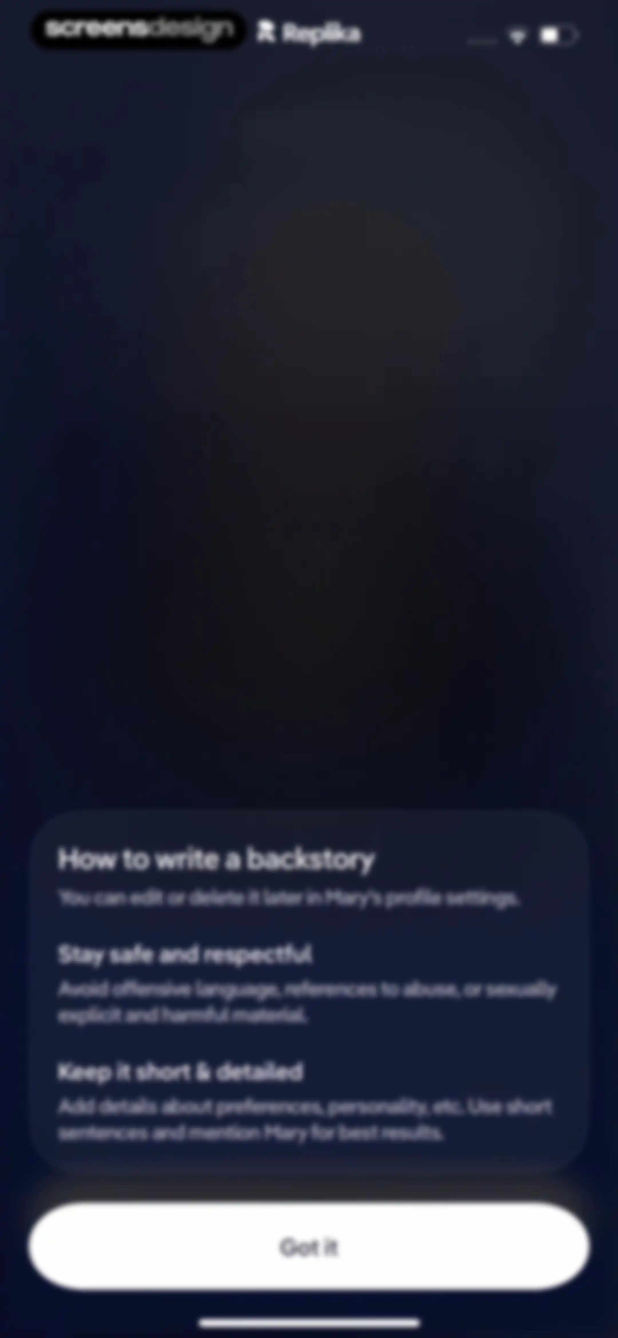 Replika - AI Companion Chat screen 64