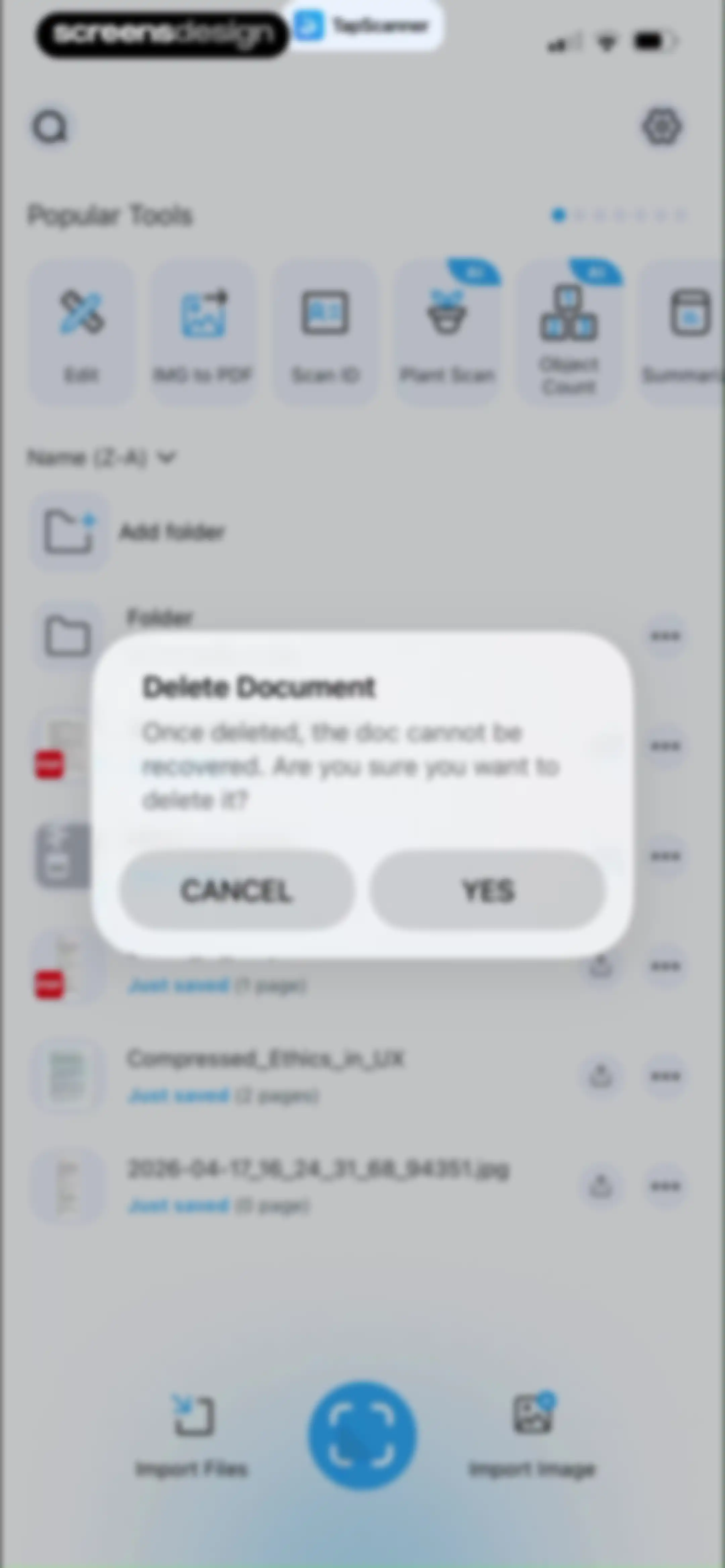 PDF Scanner App: TapScanner screen 91