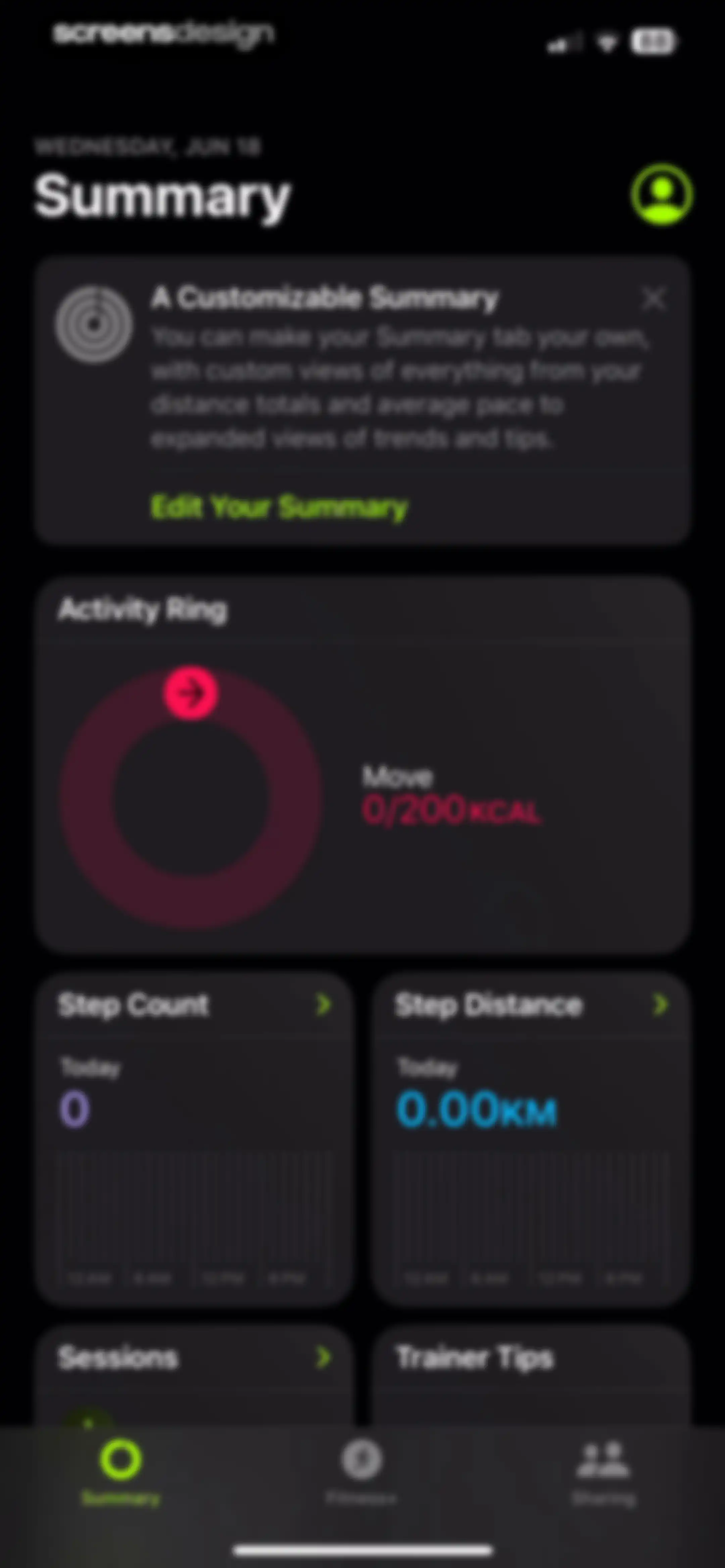 Apple Fitness screen 12