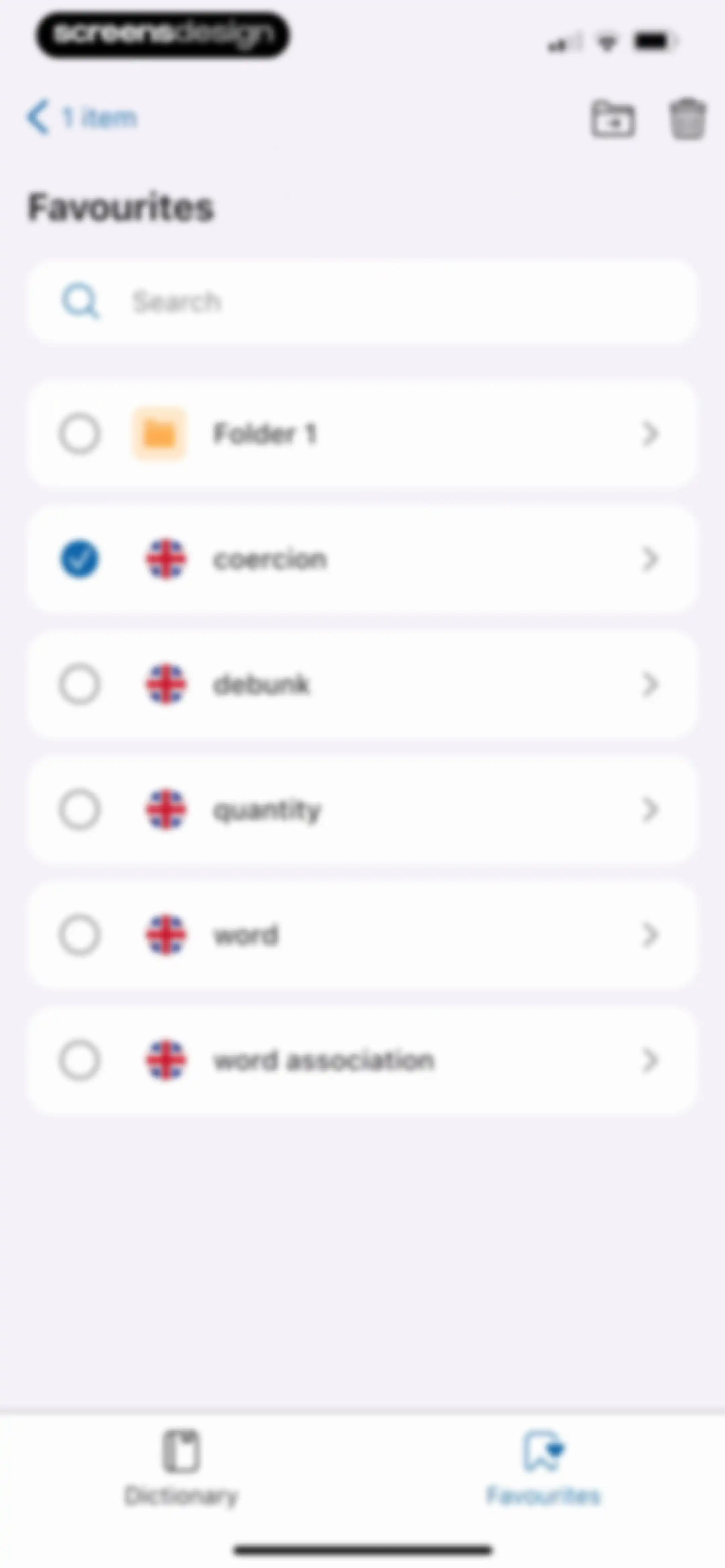 Oxford Dictionary & Thesaurus screen 52