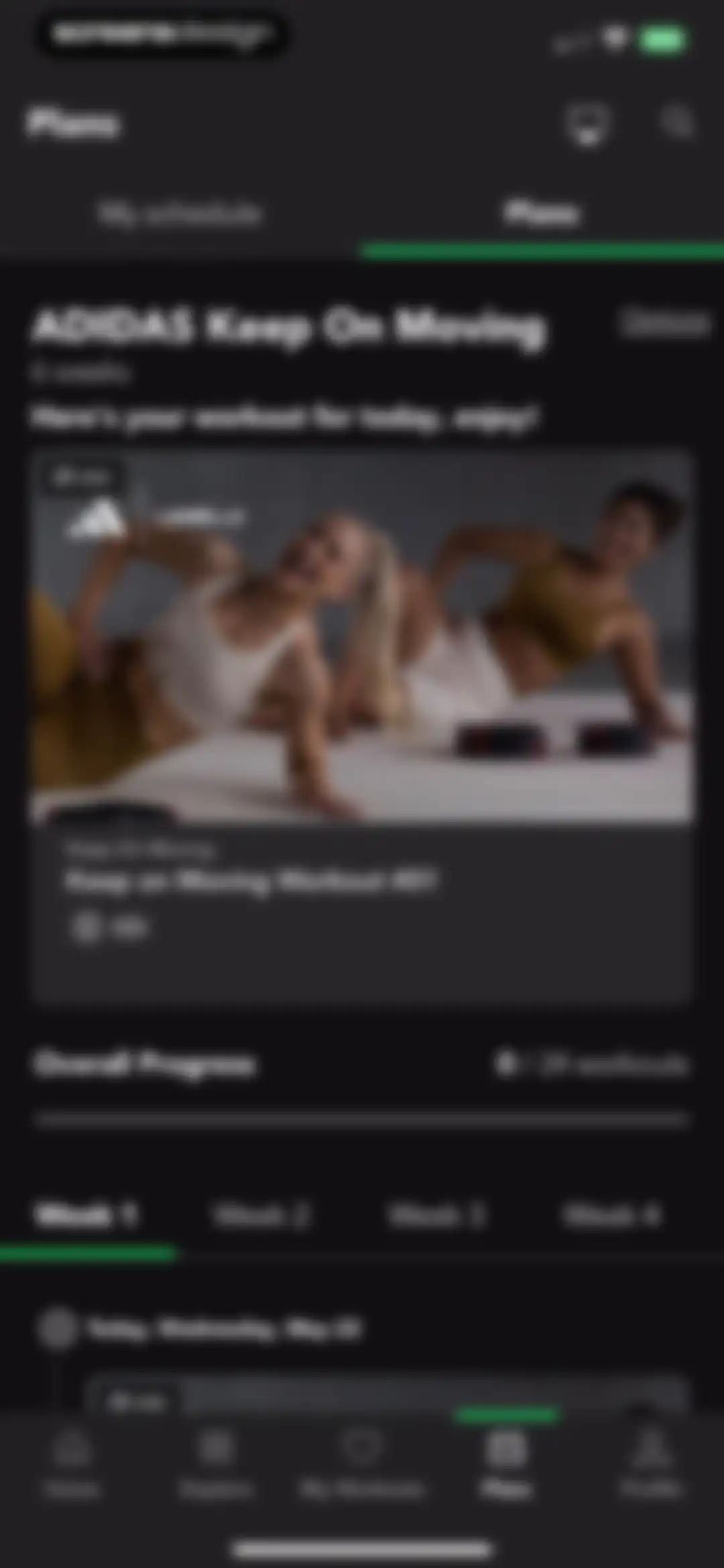 LES MILLS+: home workout app screen 42