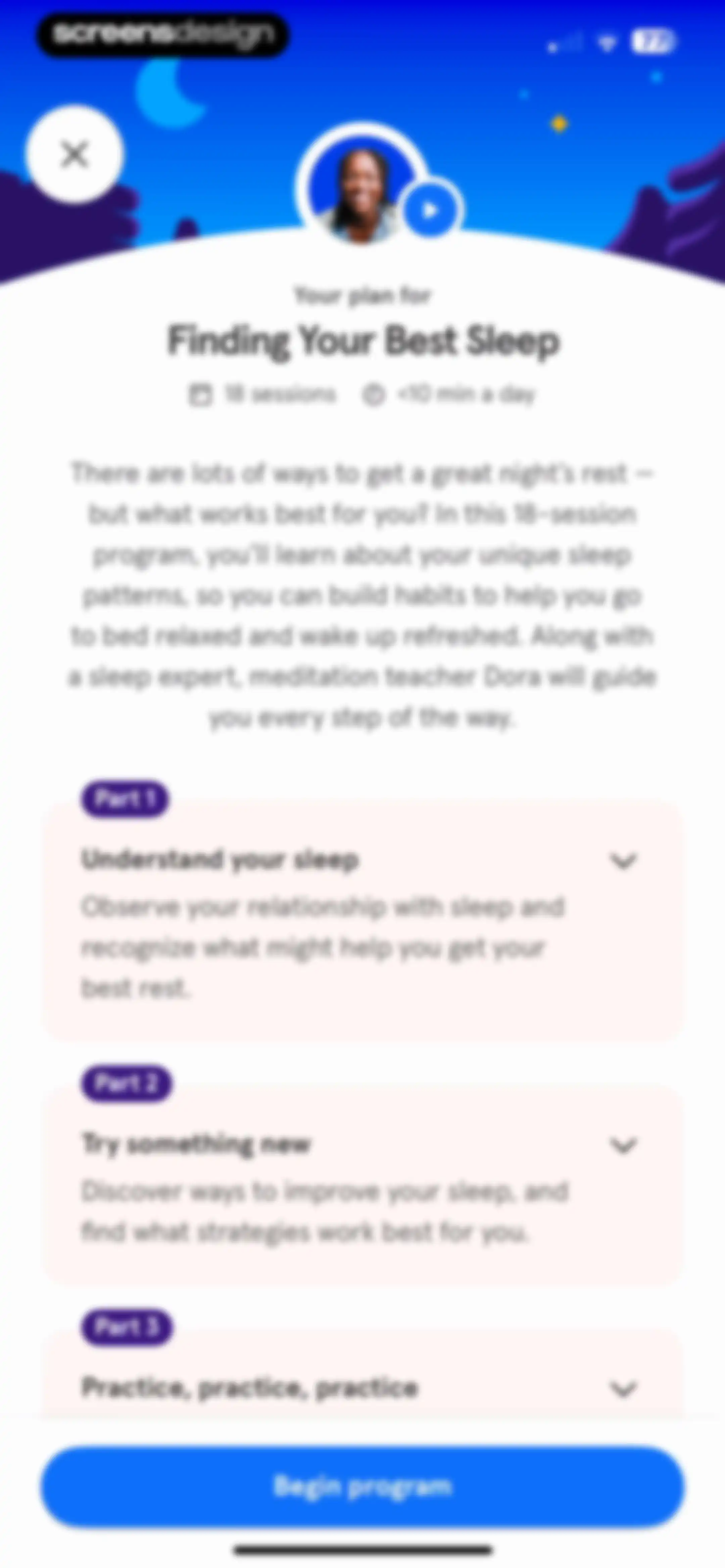 Headspace: Sleep & Meditation screen 74