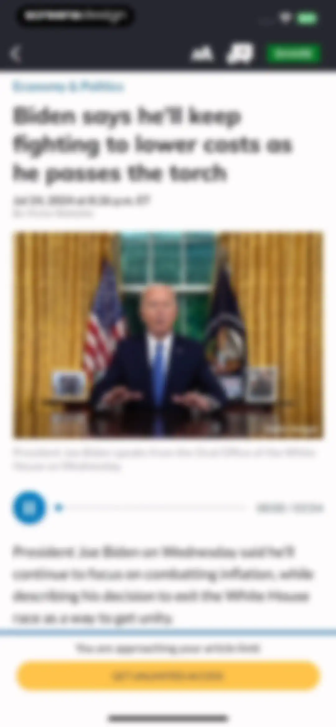 MarketWatch - News & Data screen 8