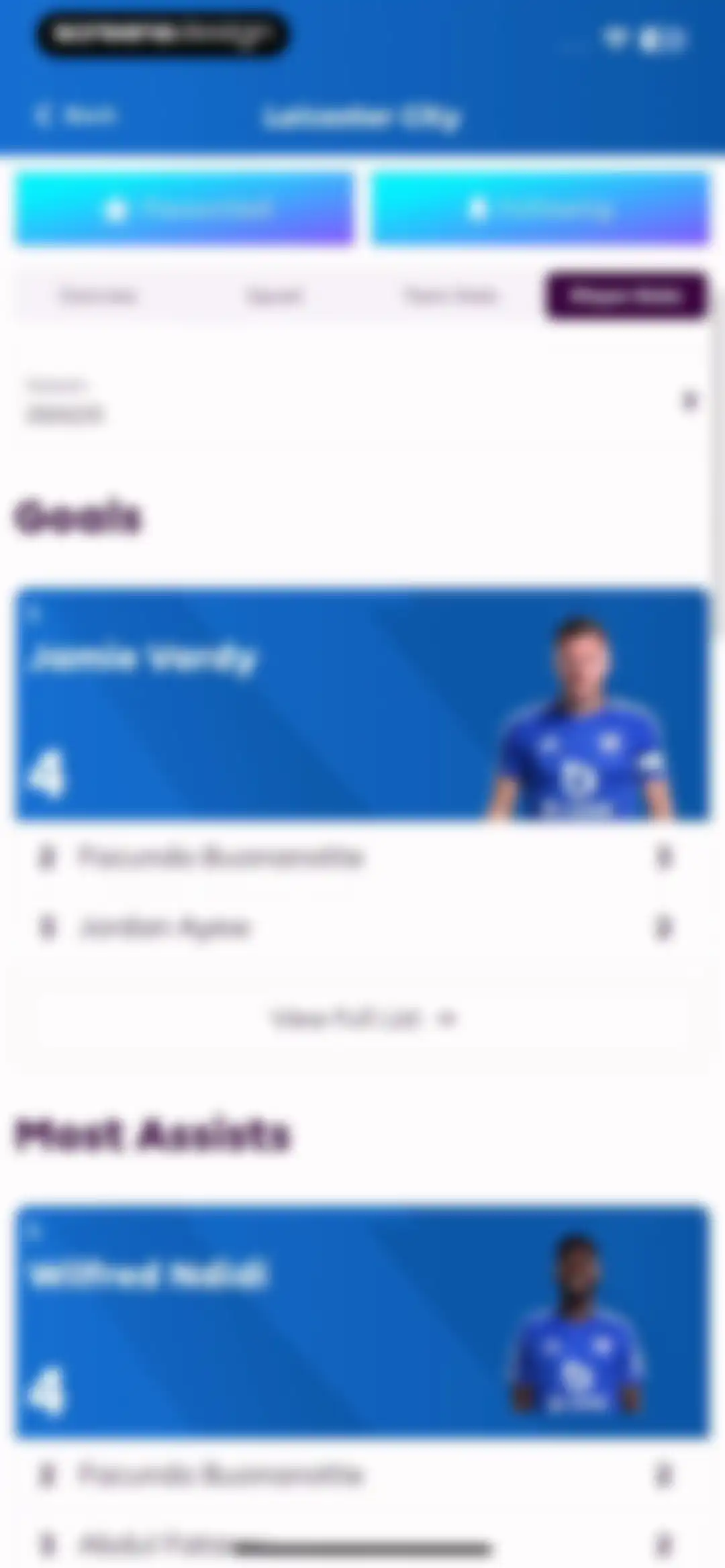 Premier League - Scores, News screen 54