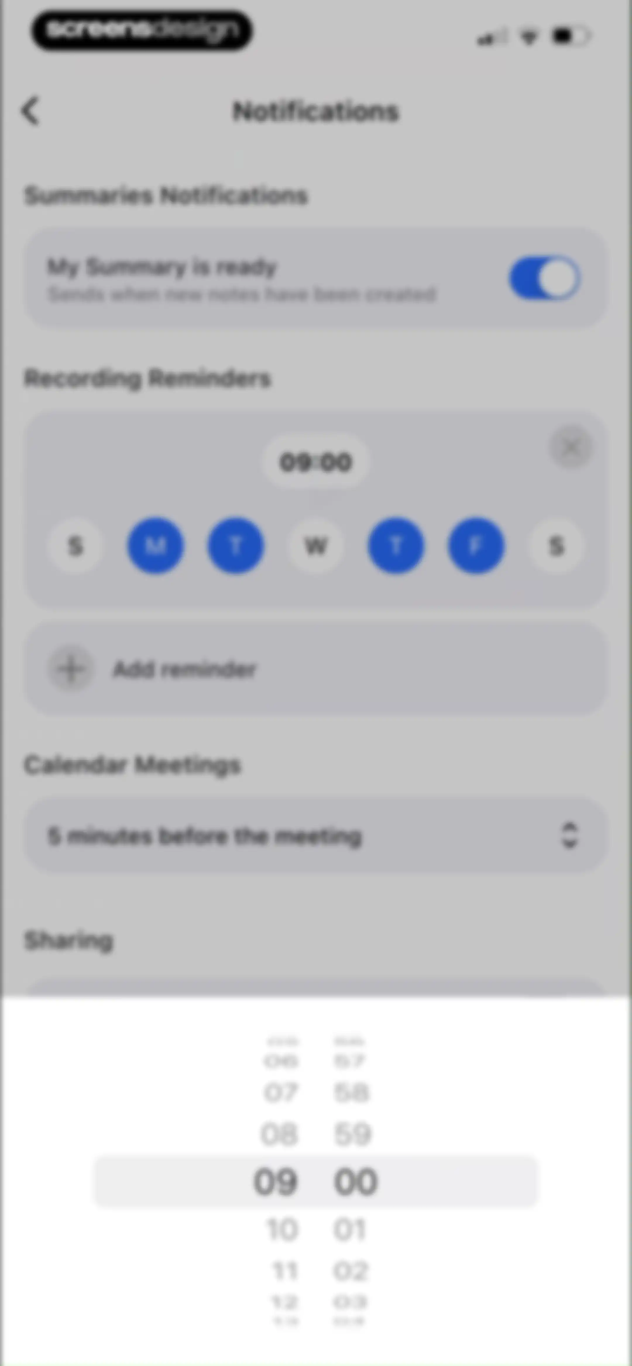Summary - AI Note Taker screen 114