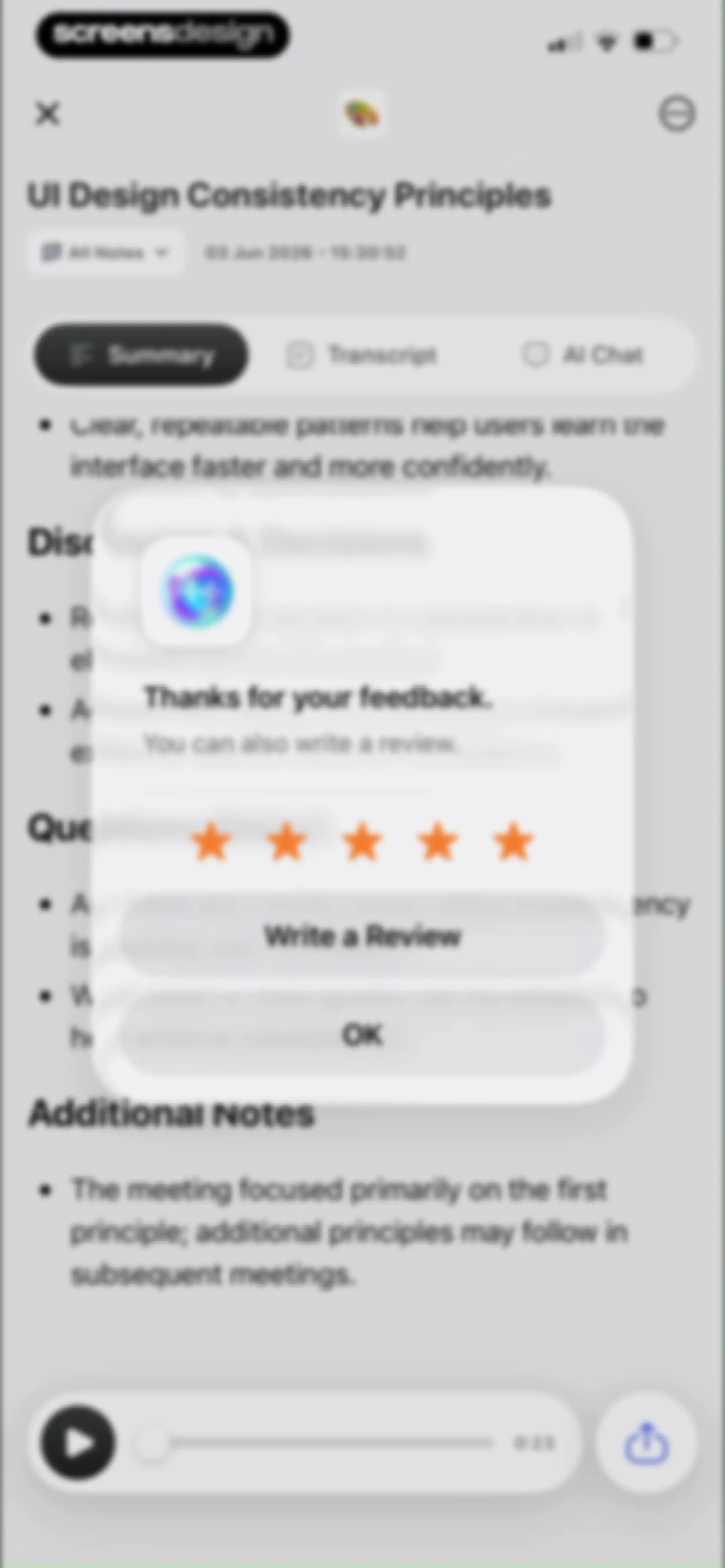 Notee: AI Note Taker screen 36