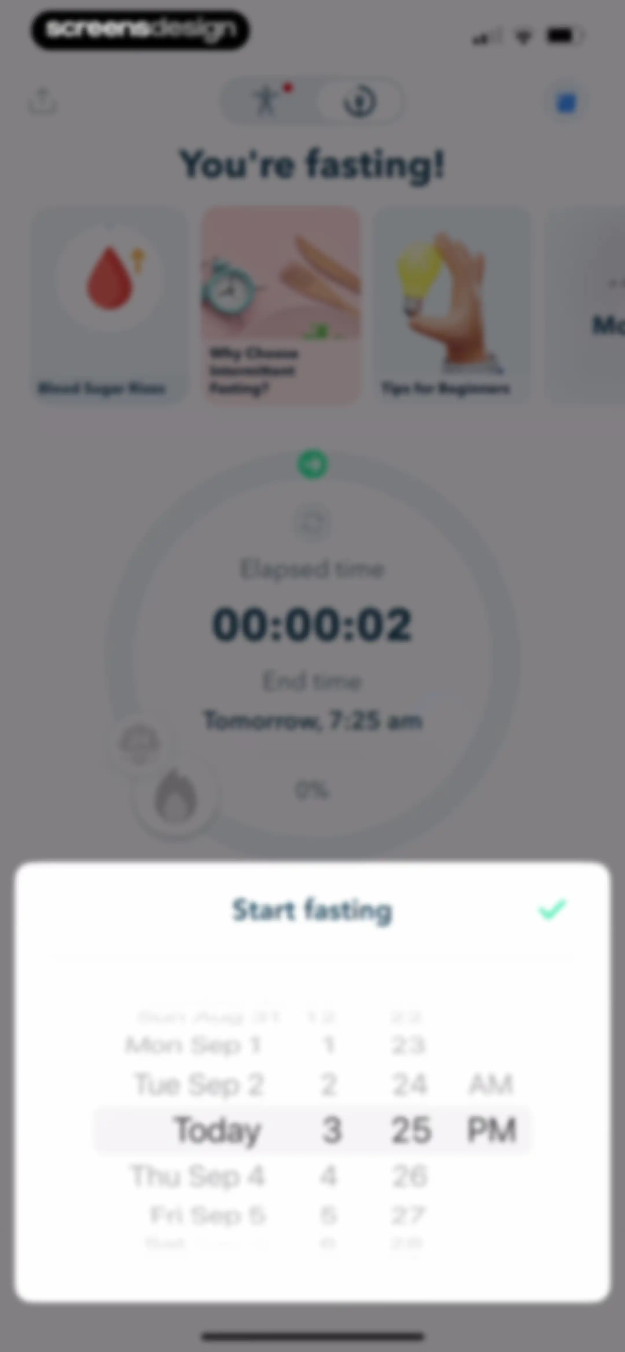 Intermittent Fasting Tracker - screen 170