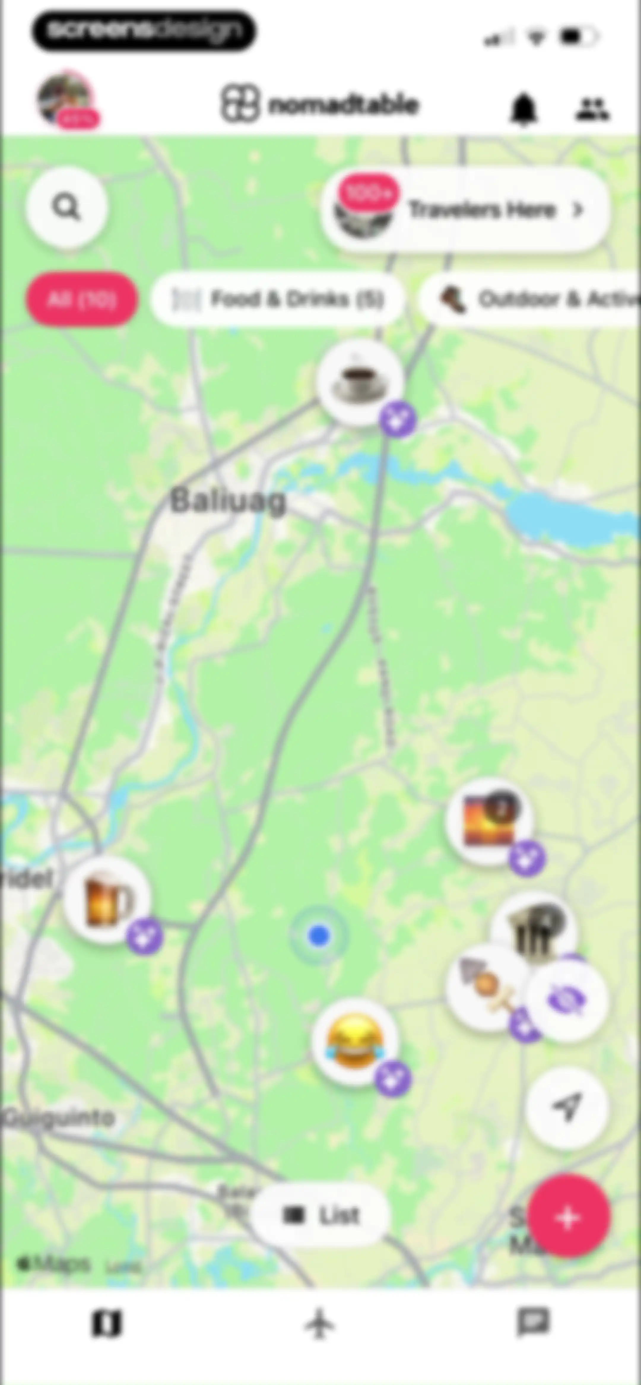 nomadtable: travel friends screen 74