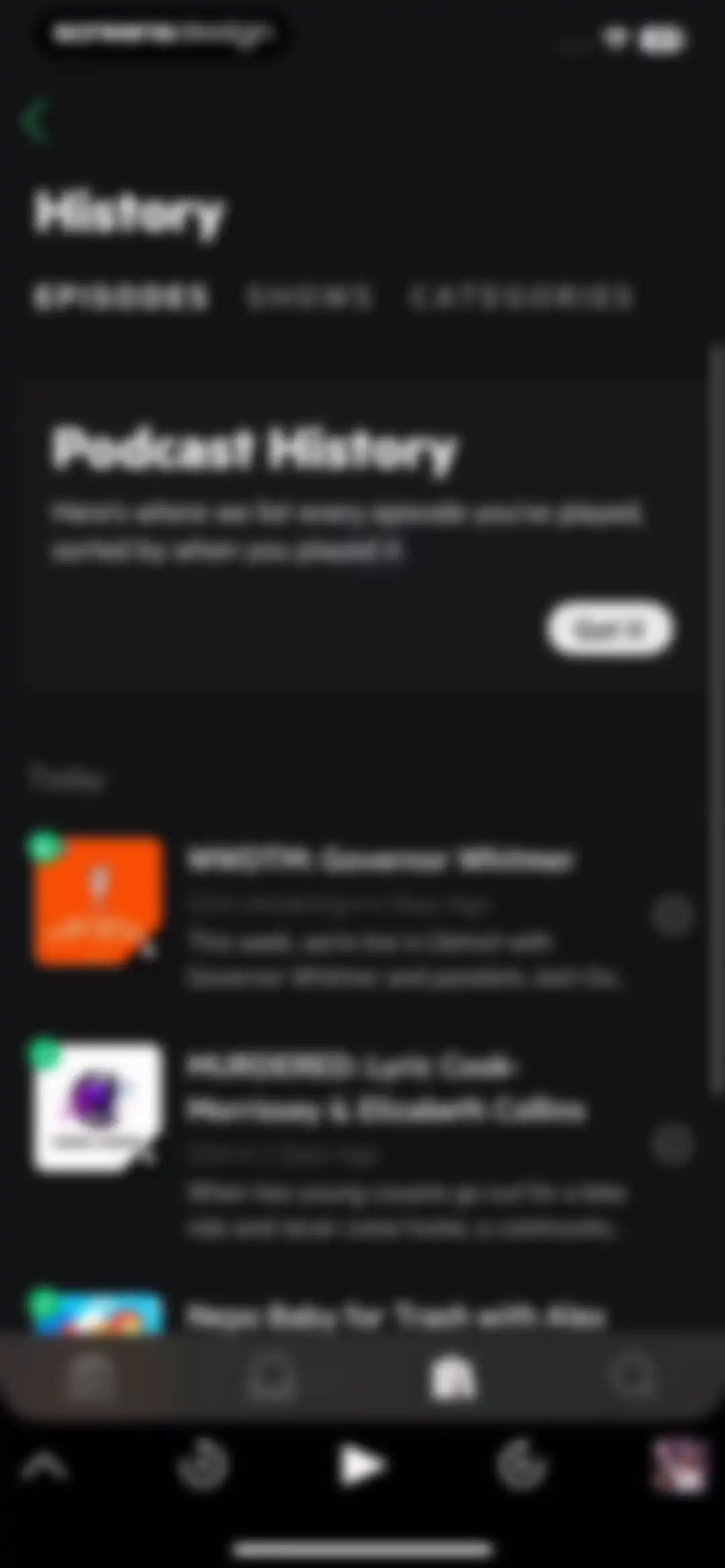 Castro: Podcast App & Player screen 88