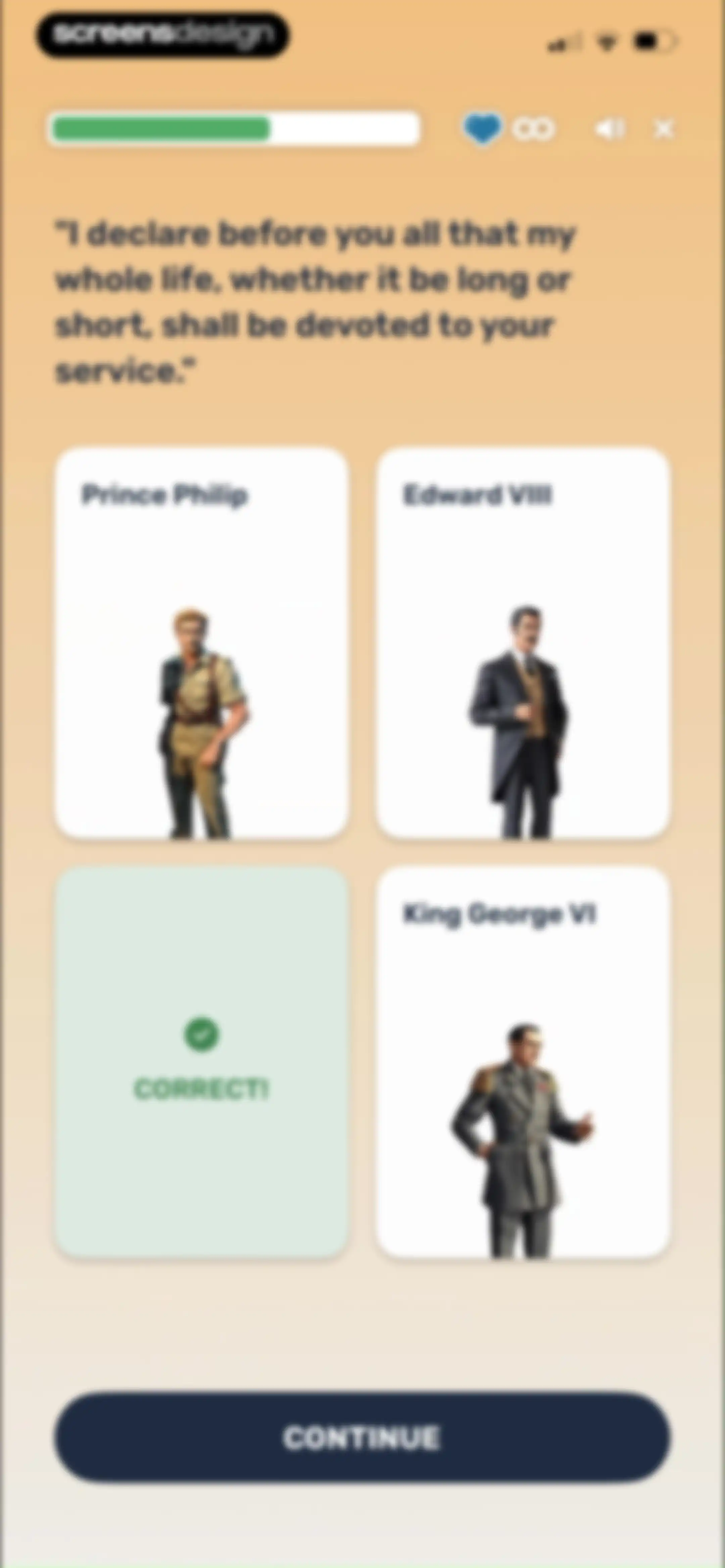 Paladin: Learn History screen 68