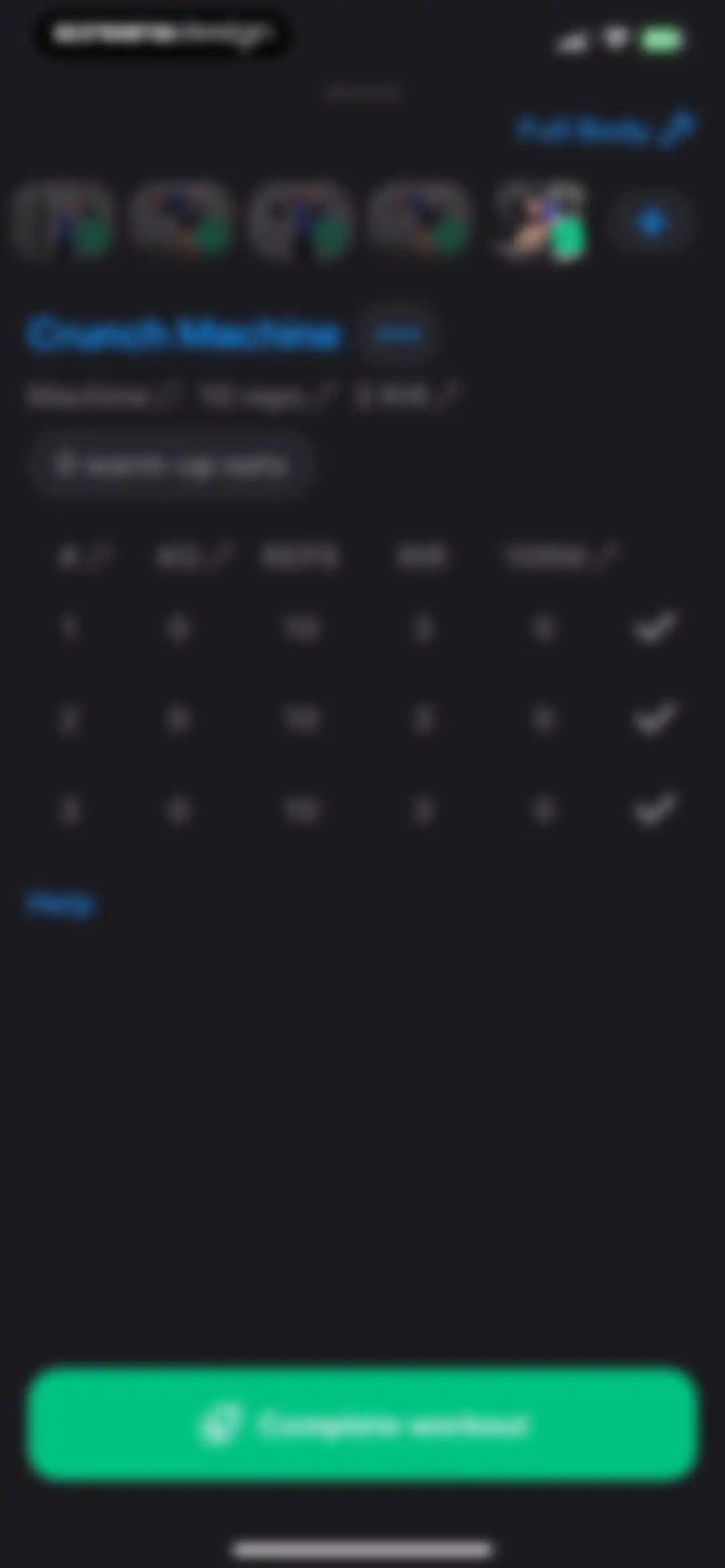 Gym Workout Alpha Progression screen 45