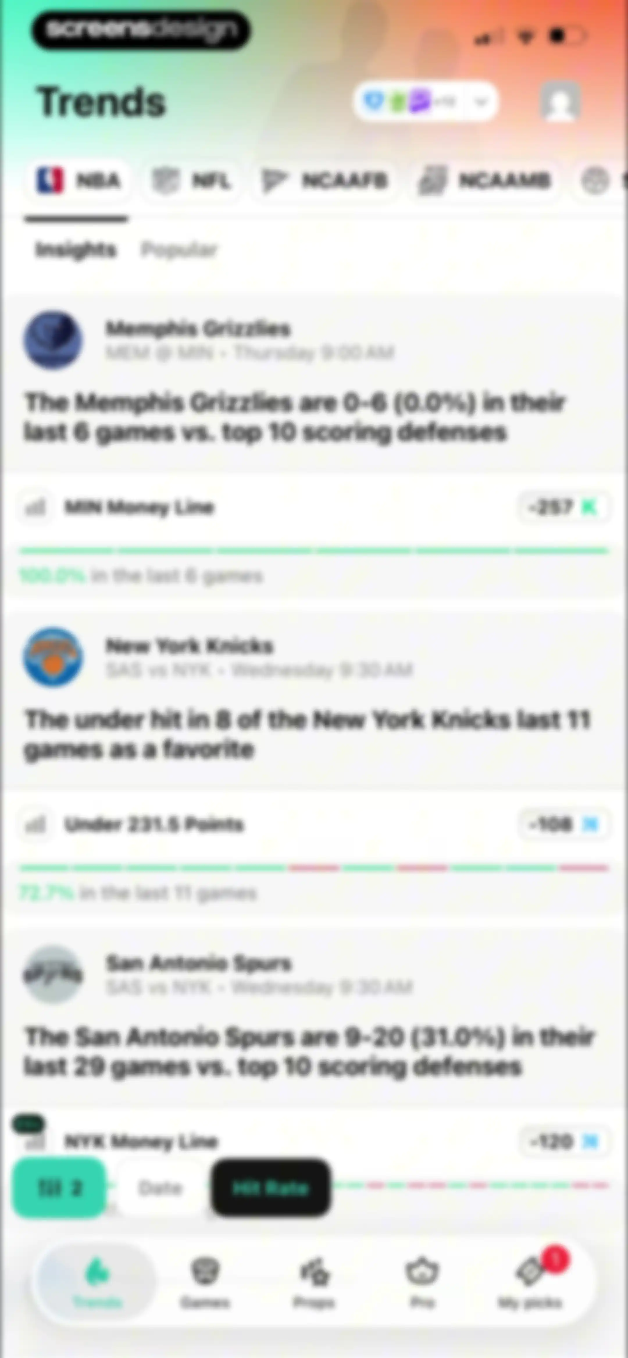 Outlier: Smart Sports Betting screen 42