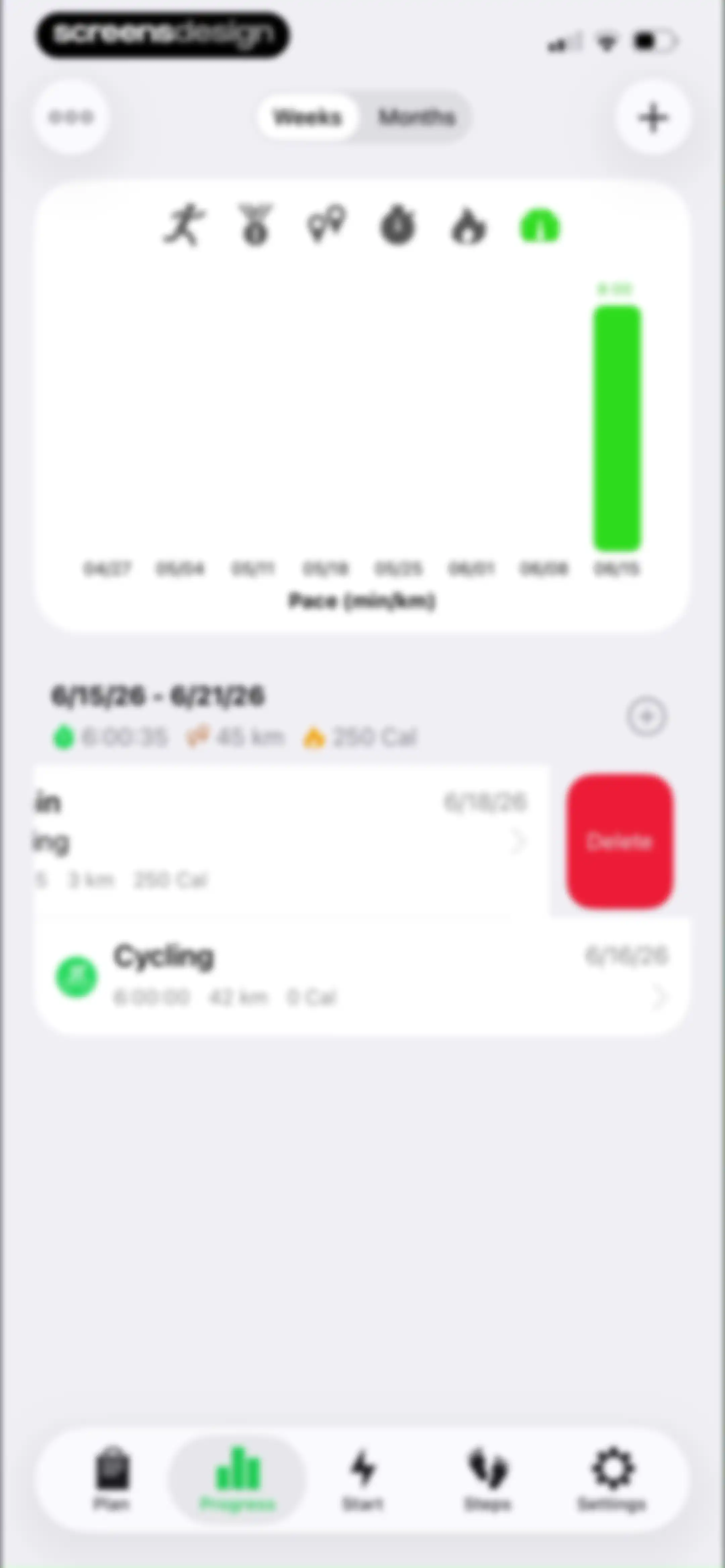 Running Walking Tracker Goals screen 50
