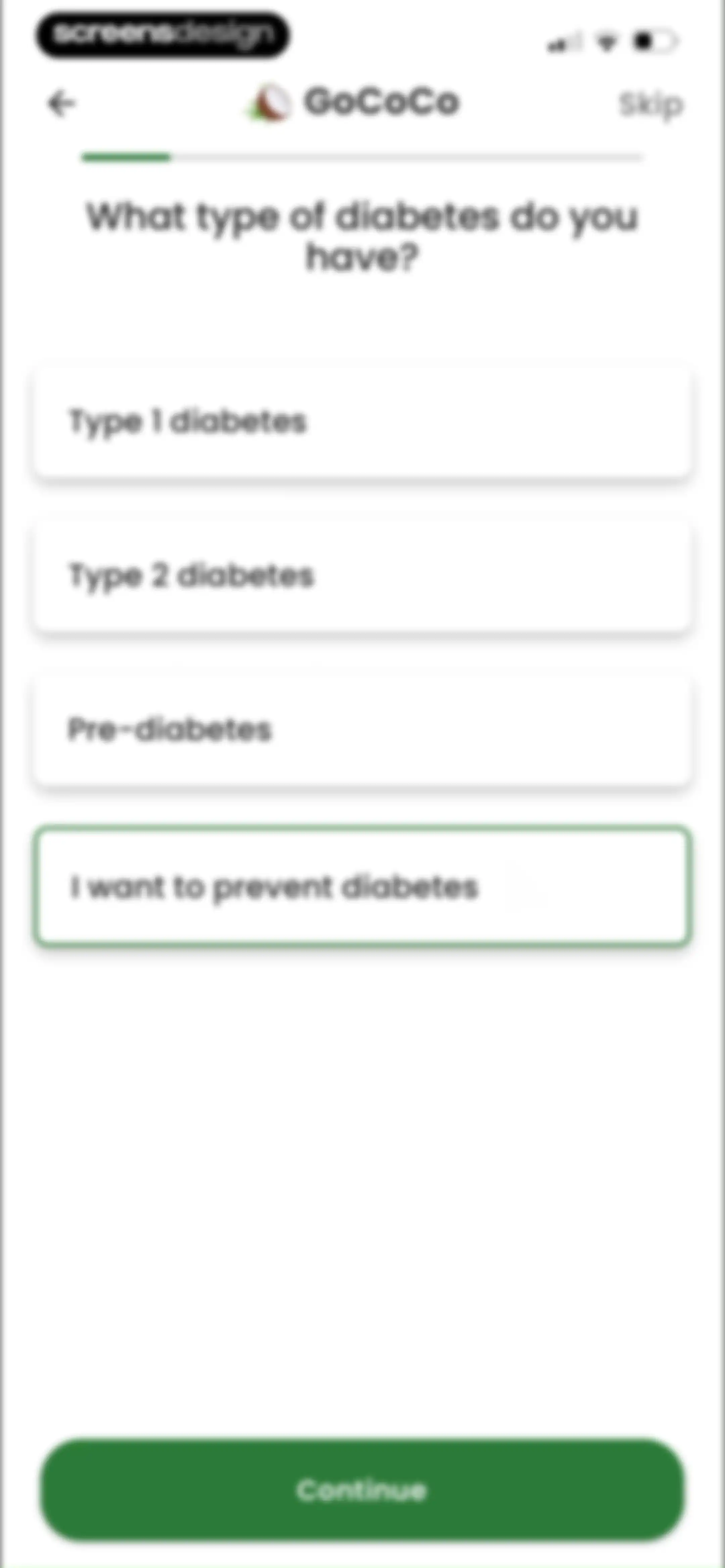 Diabetes food tracker - Gococo screen 13