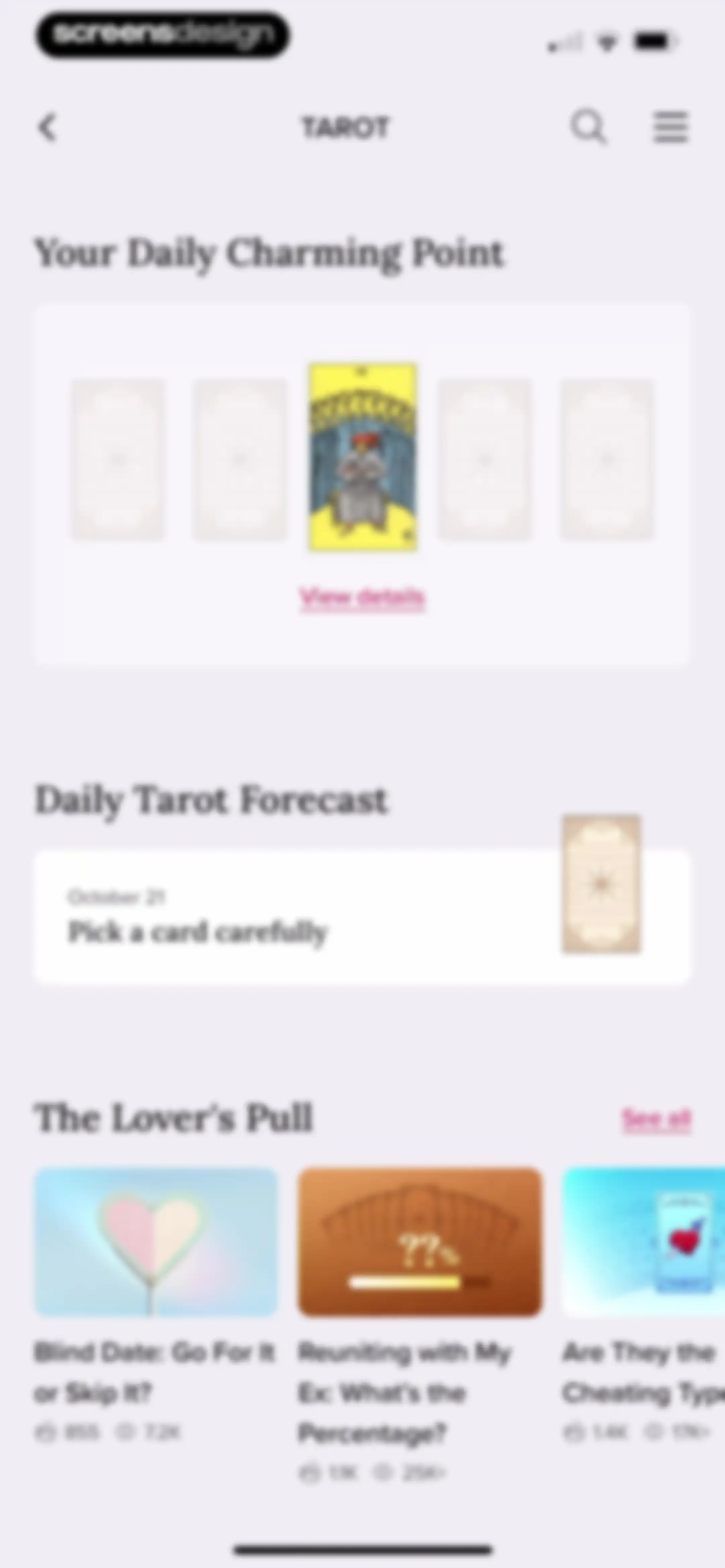 FORCETELLER: Daily Horoscope screen 82