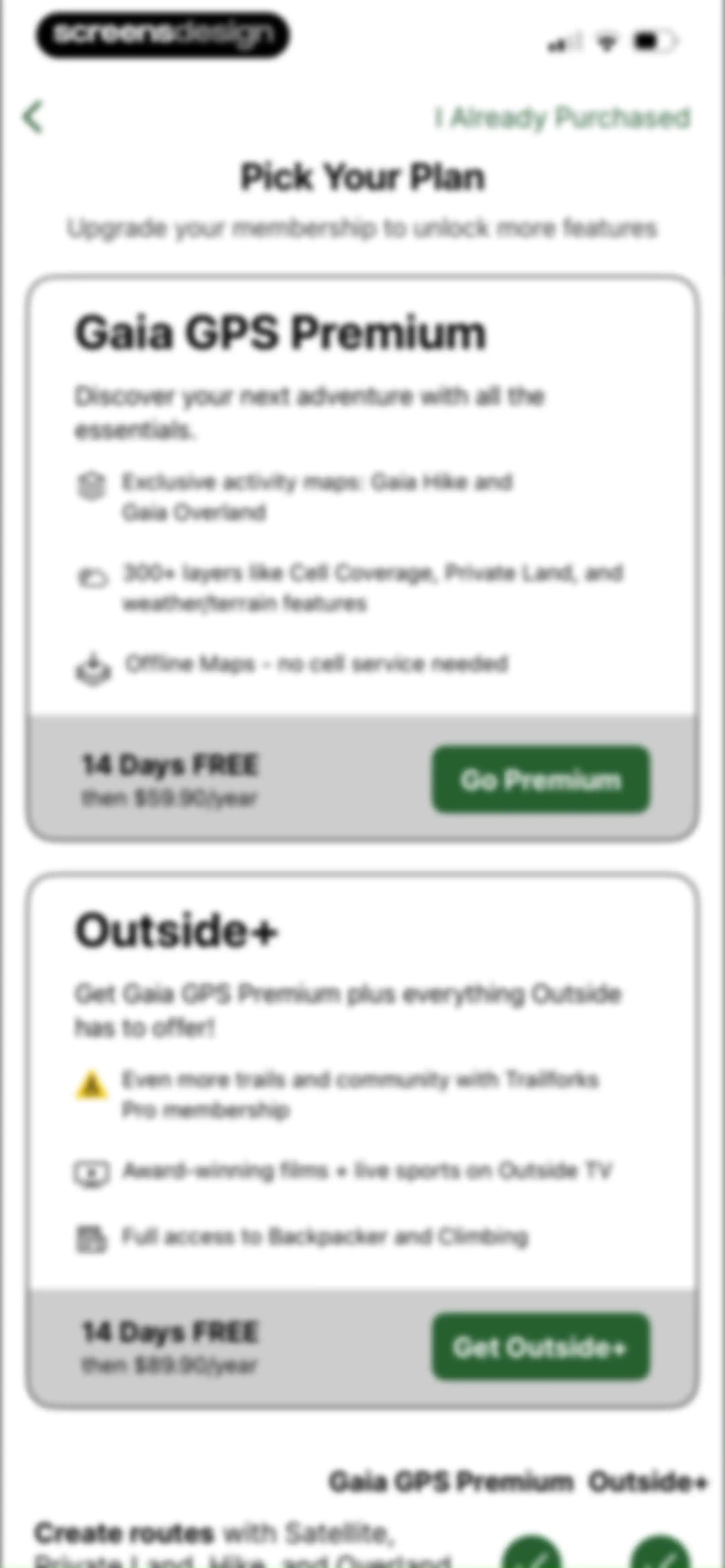 Gaia GPS: Mobile Trail Maps screen 15