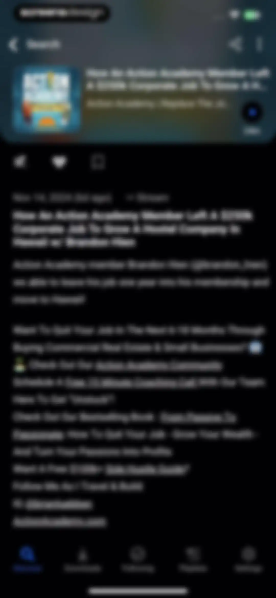 Breaker—The social podcast app screen 63