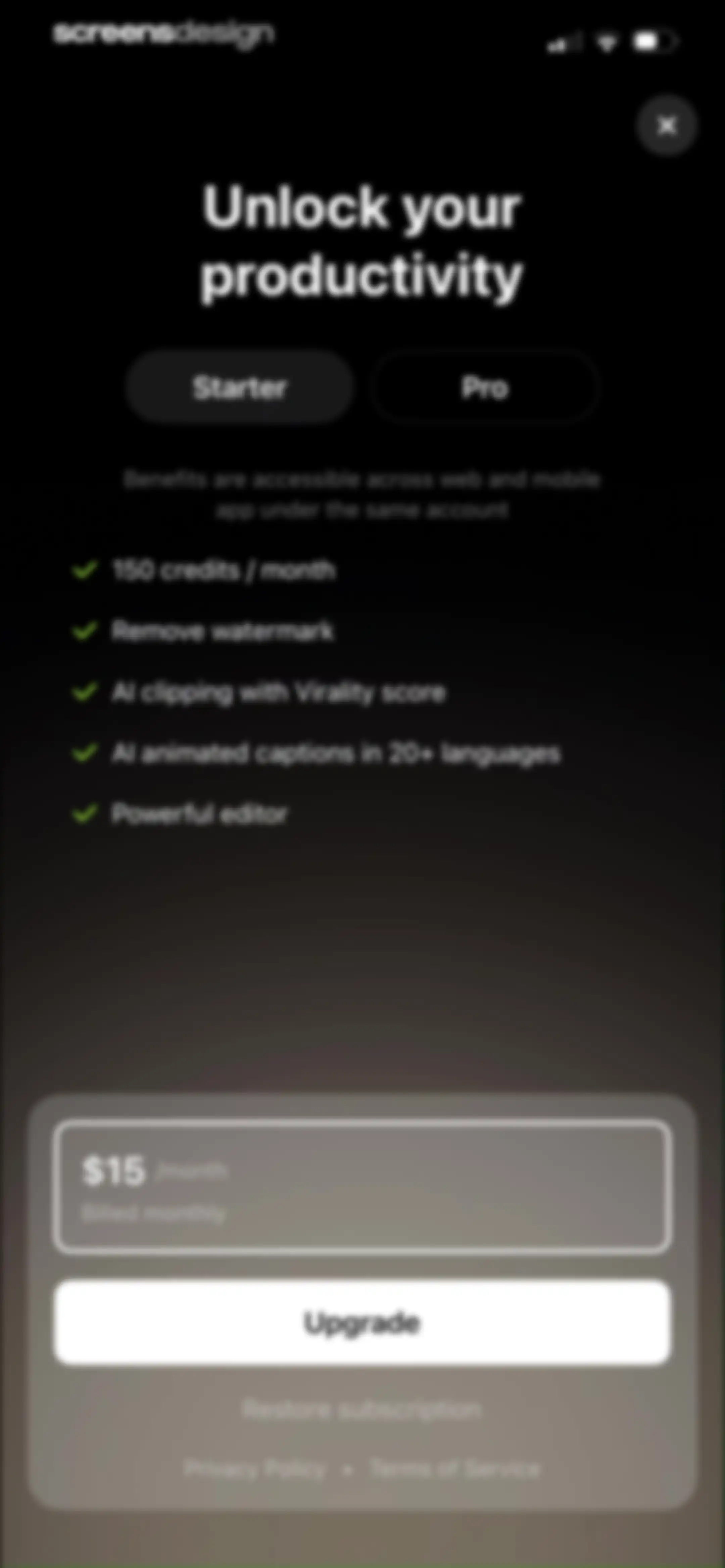 OpusClip - AI video clipping screen 9