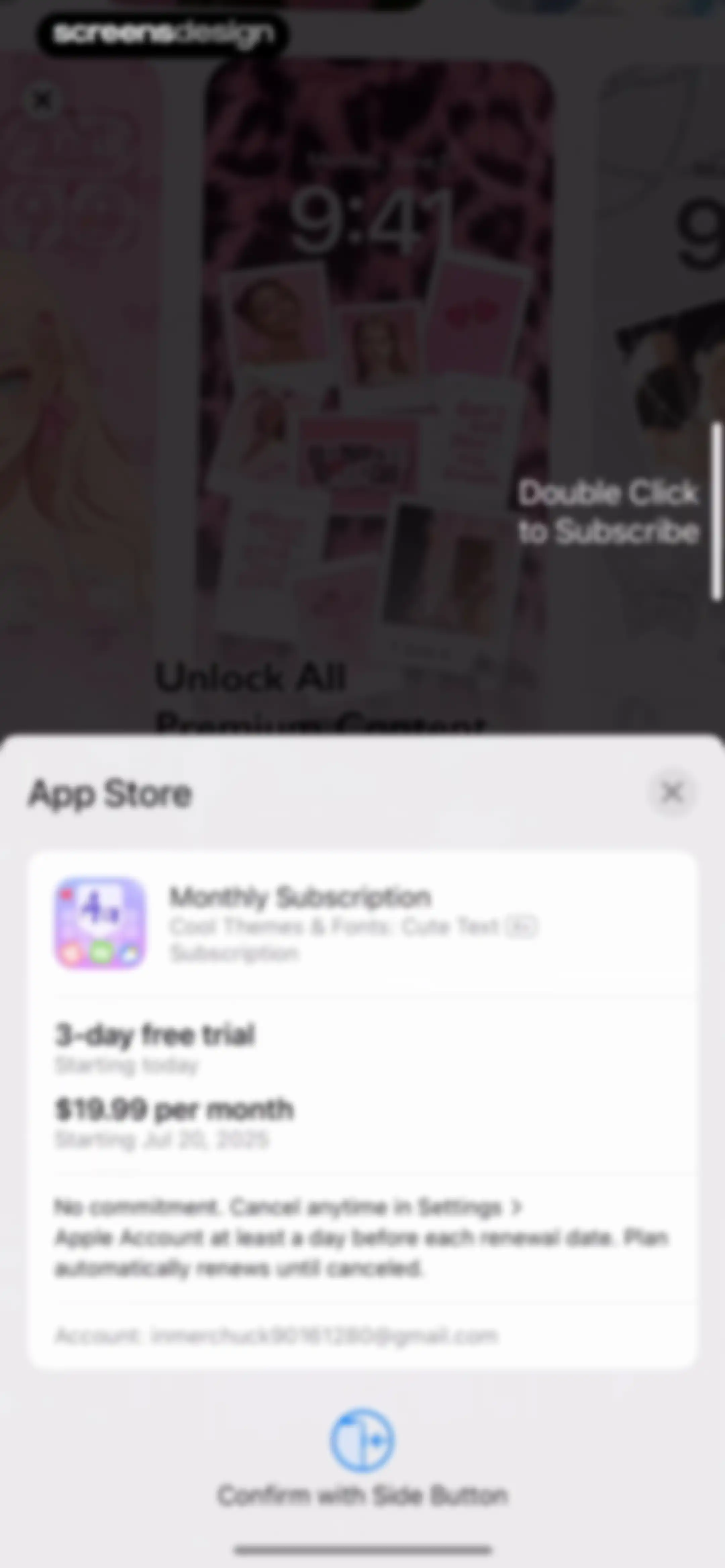 Cool Themes & Fonts: Cute Text screen 7