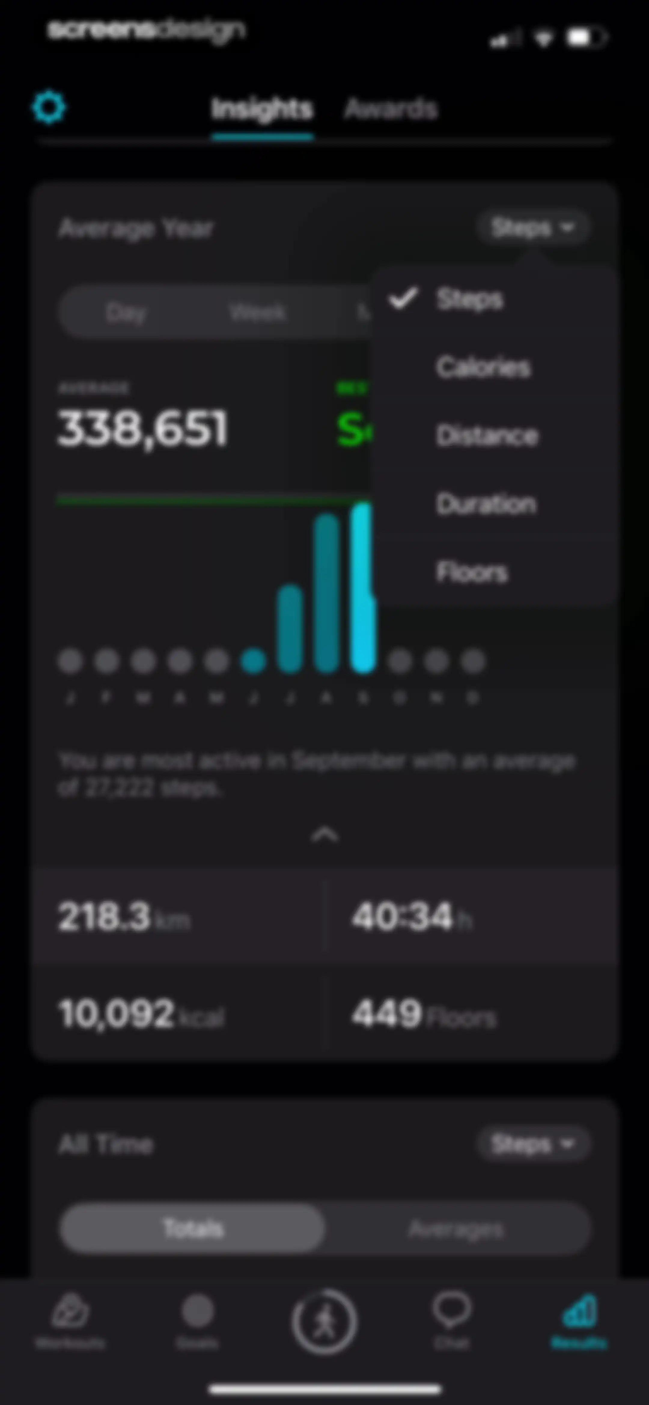 StepsApp Pedometer screen 144