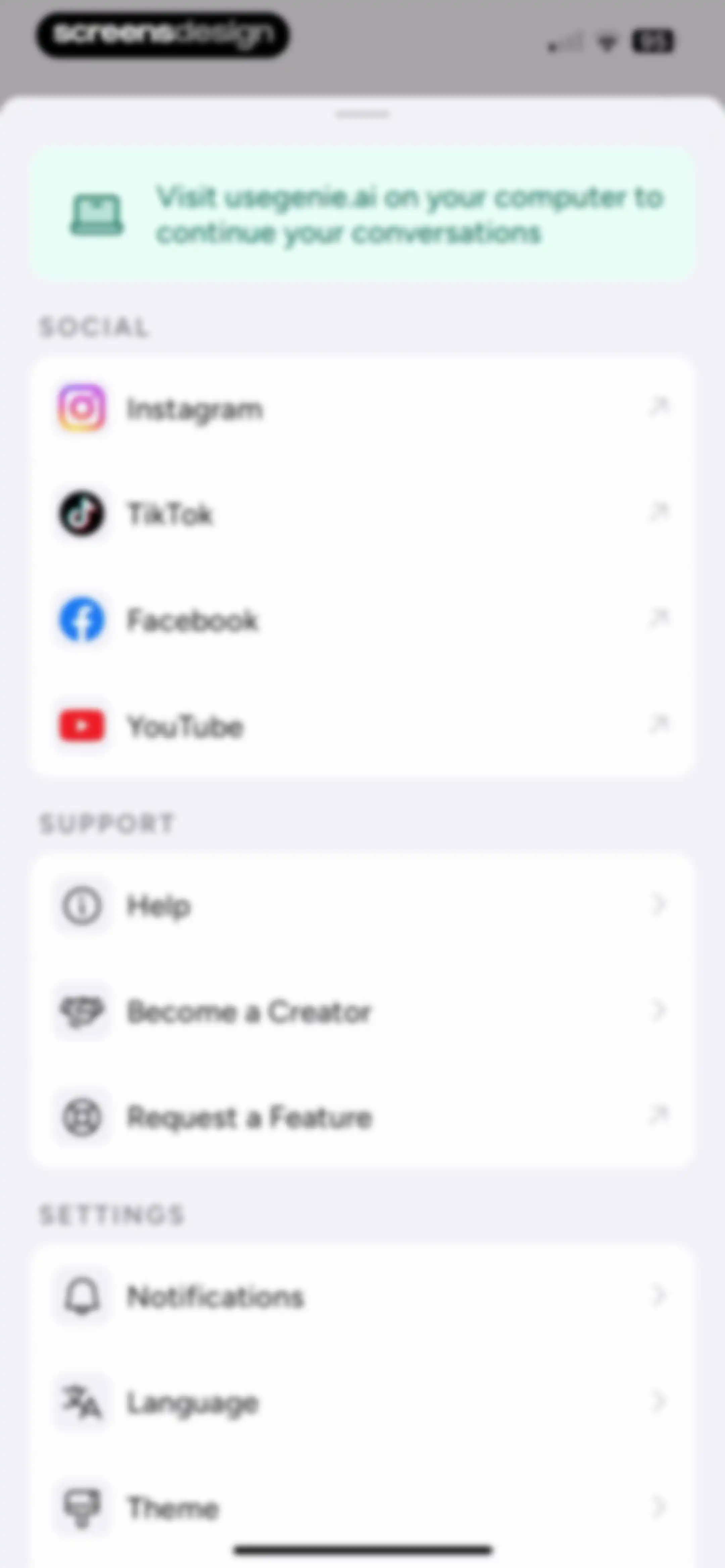 Chatbot AI Assistant - Genie screen 57