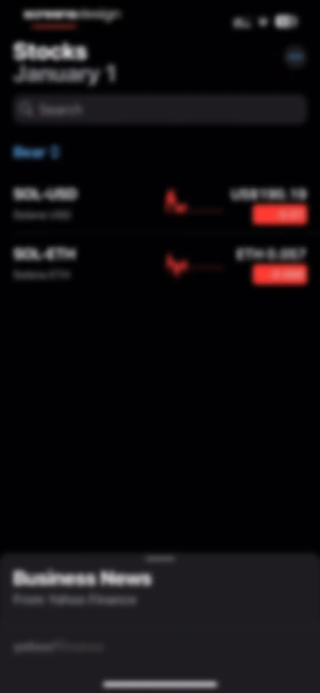Stocks screen 34