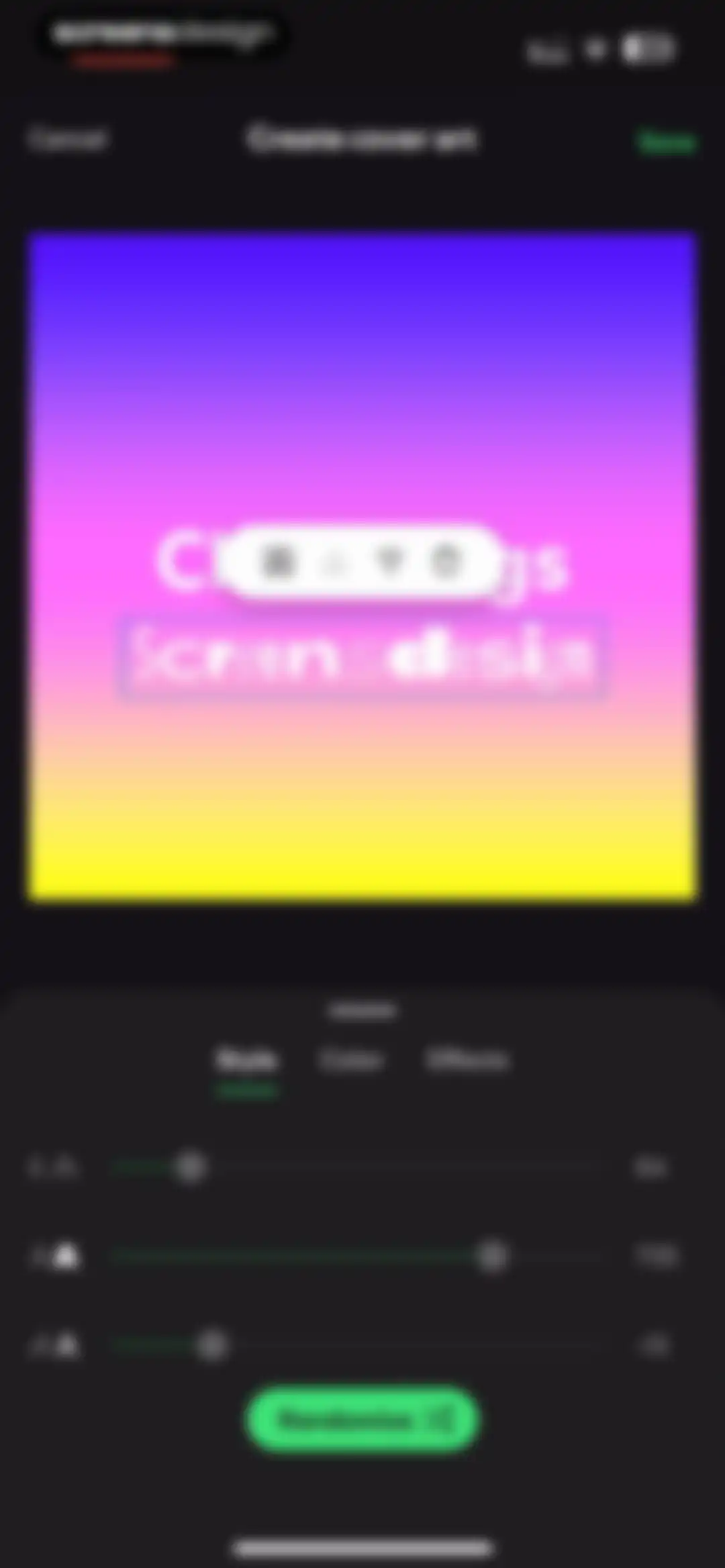 Spotify: Music and Podcasts screen 106
