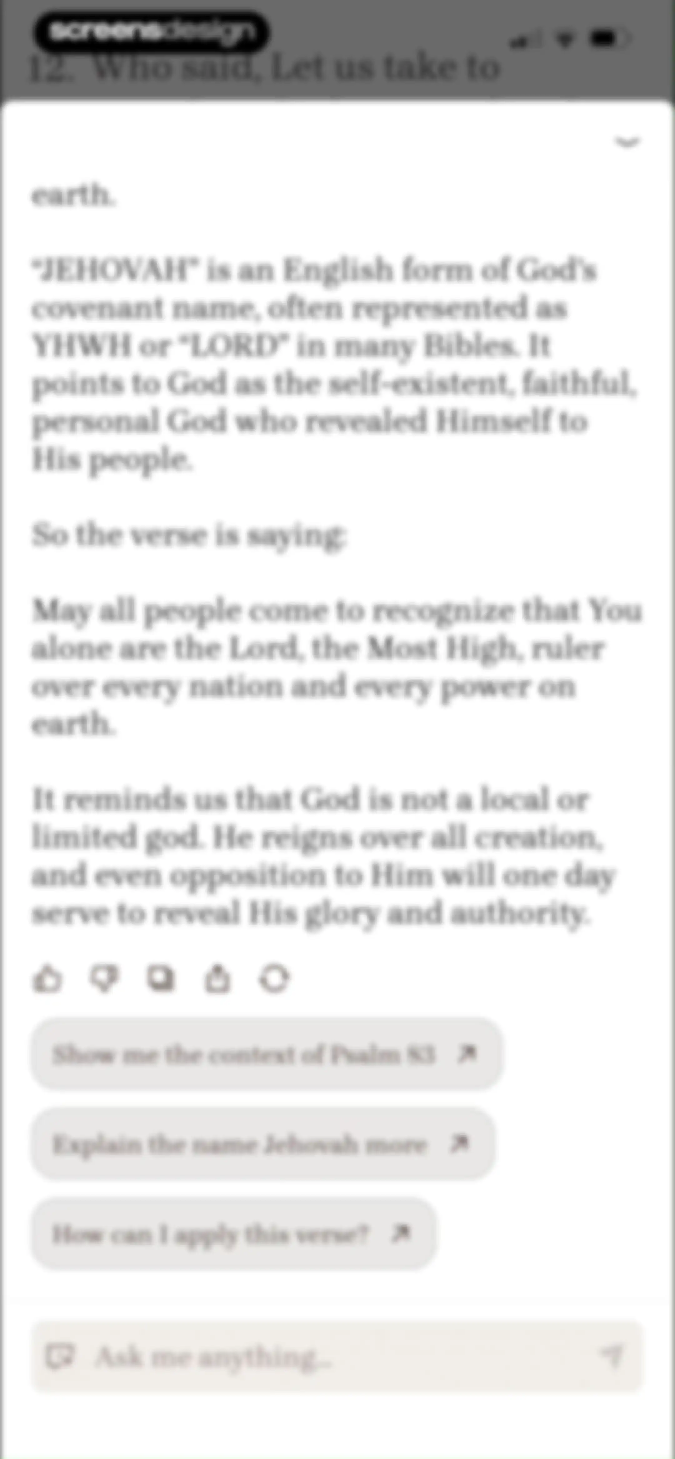 Bible Note: Sermon Notes screen 121
