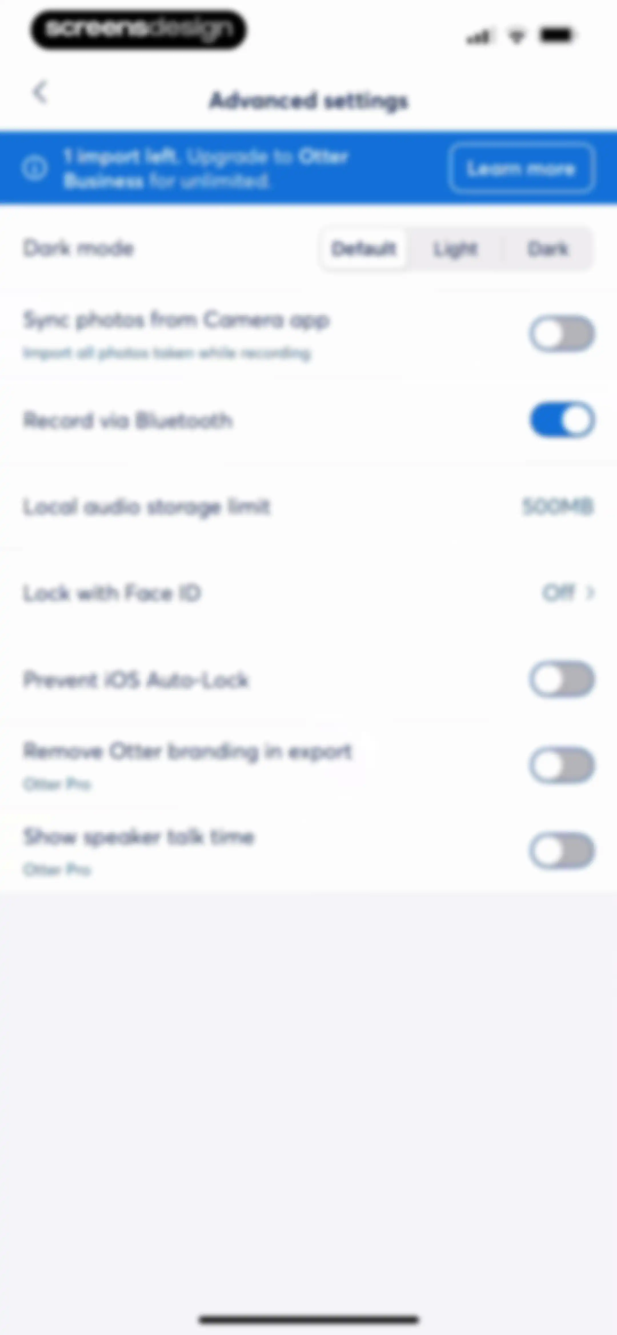 Otter Transcribe Voice Notes screen 136