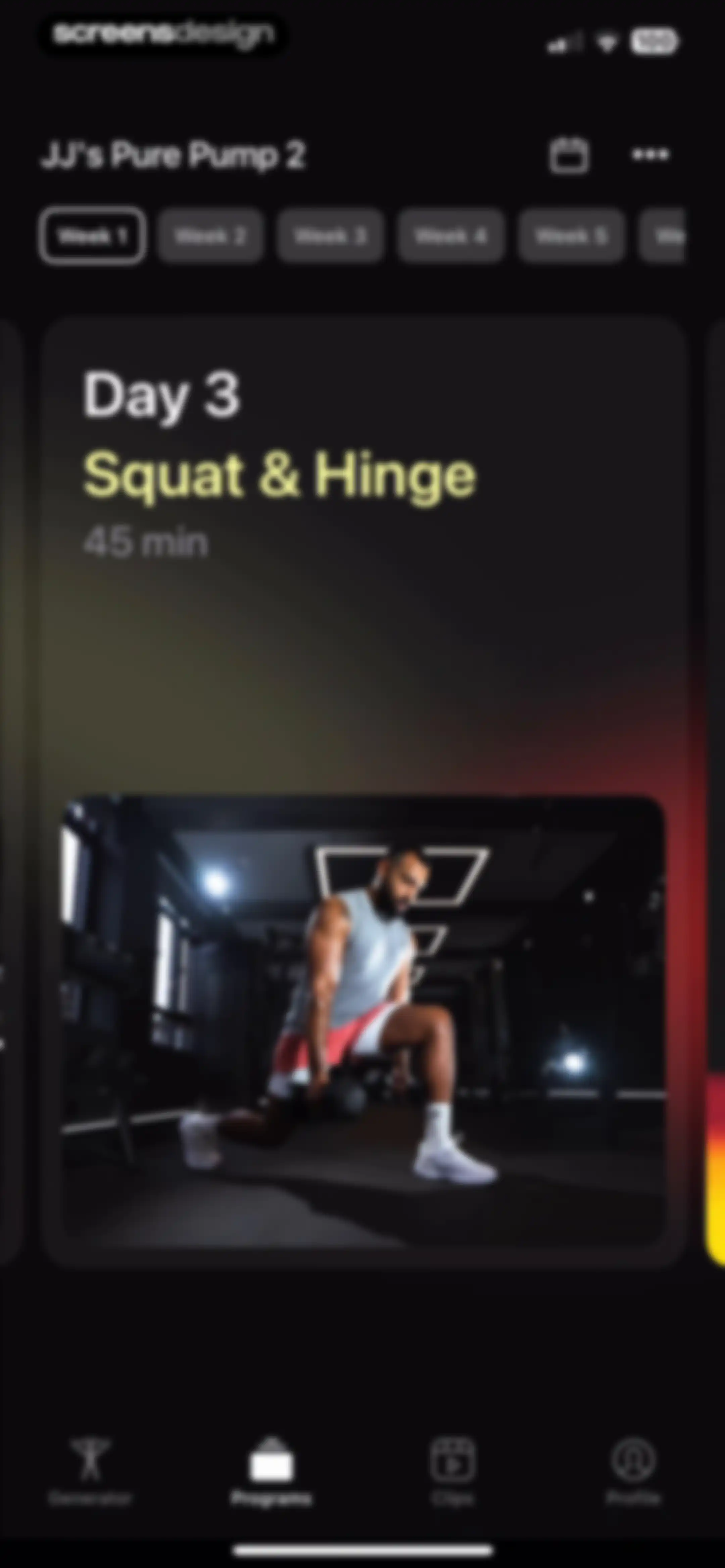Peloton Strength+ screen 34