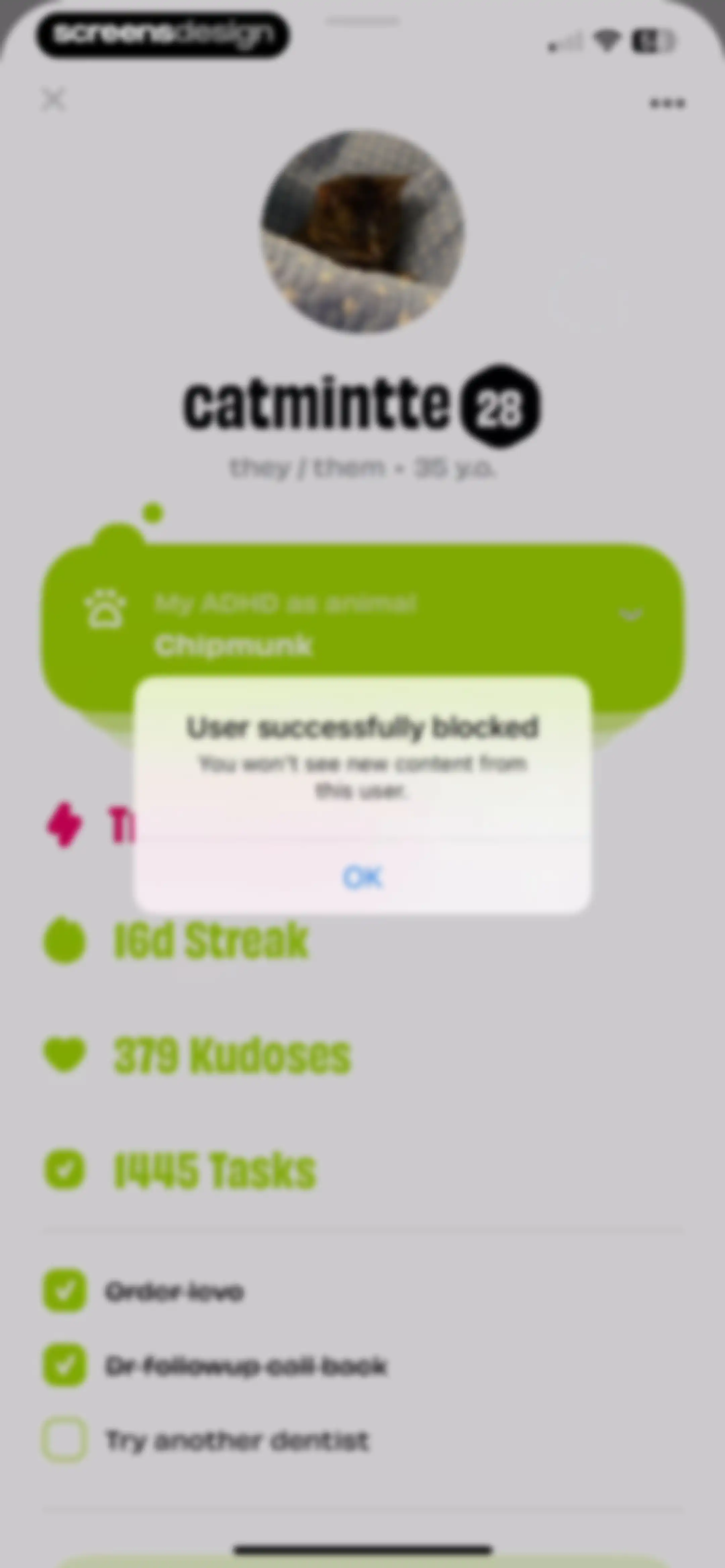 Numo: Cringe-Free ADHD App screen 99