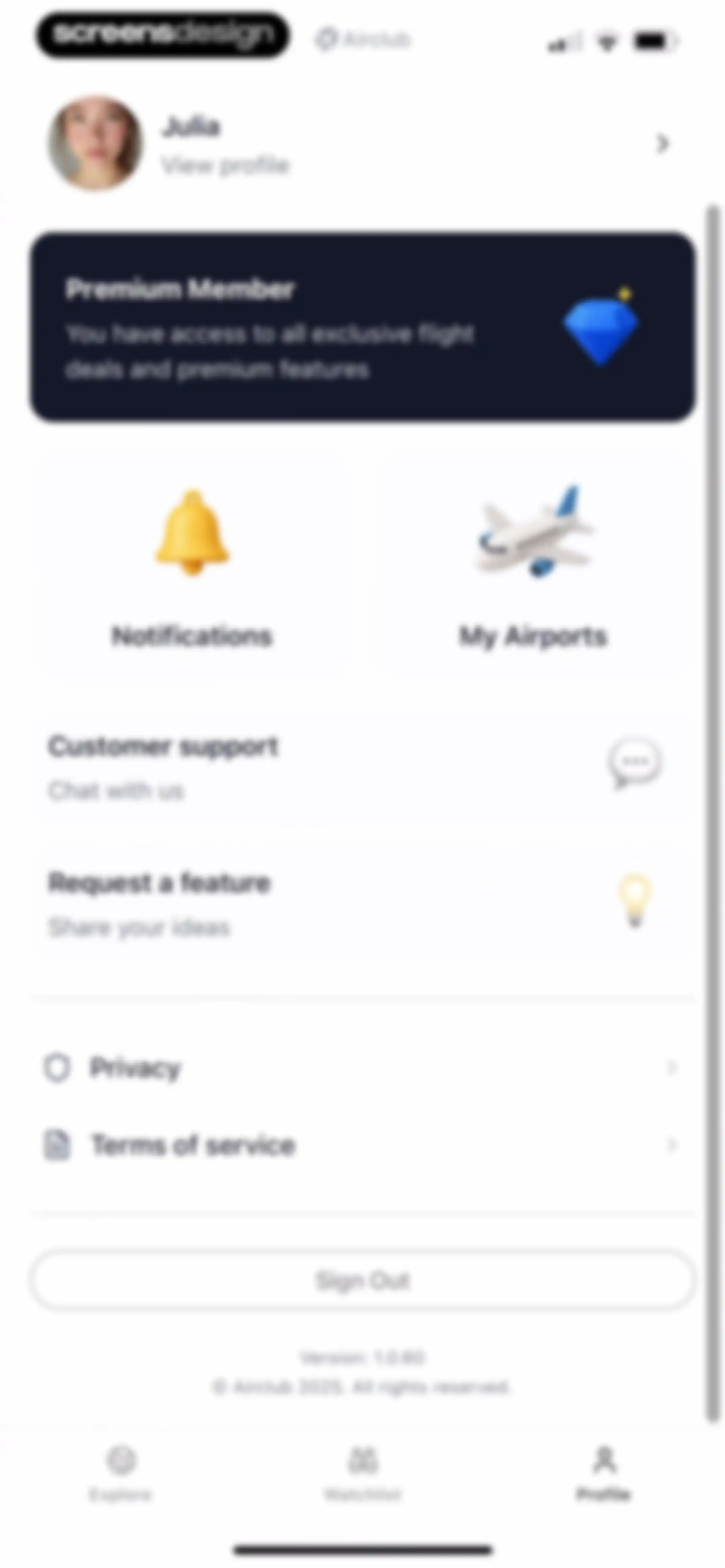 Airclub - Flight Deals screen 90