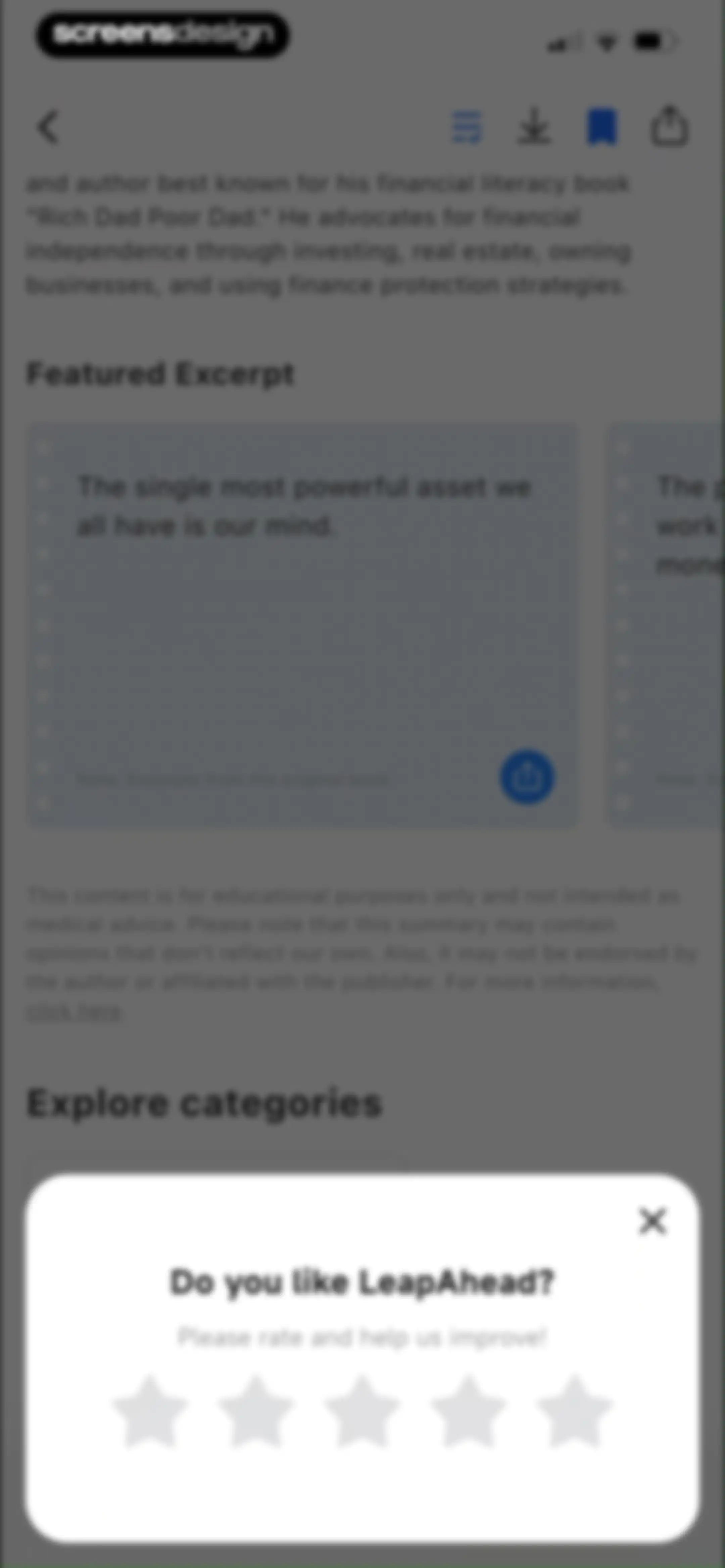 LeapAhead-Daily Book Cast screen 39