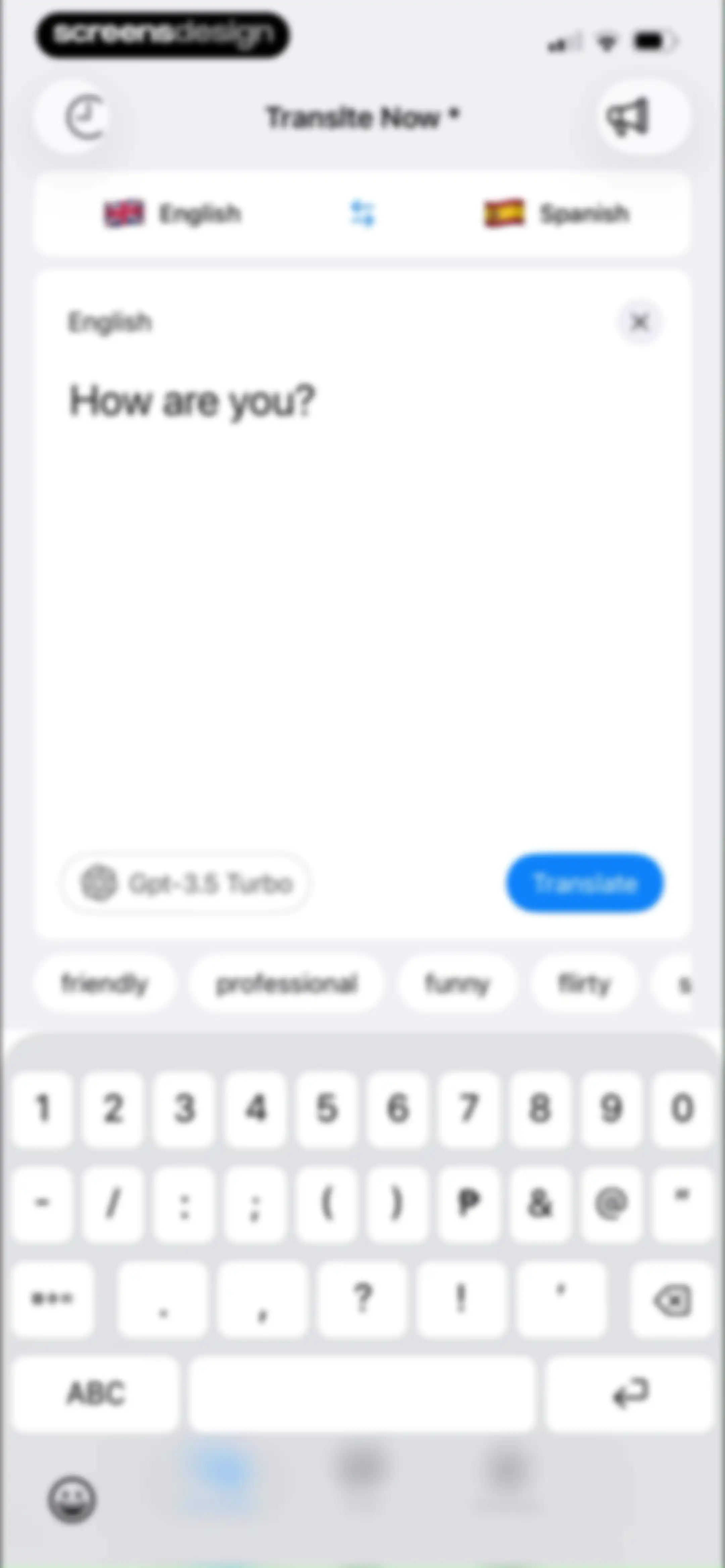 Translate Now * screen 13