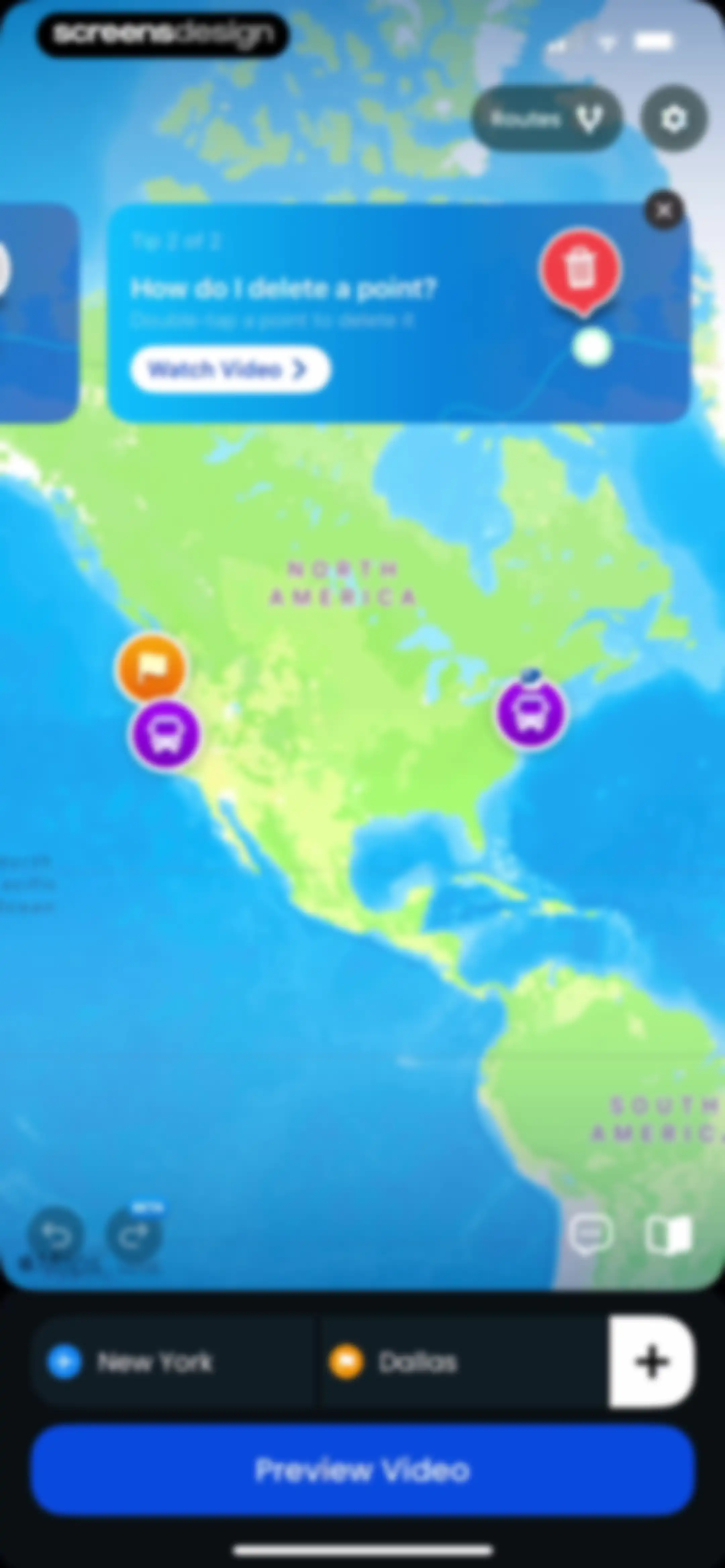 TravelAnimator: Journey Route screen 66