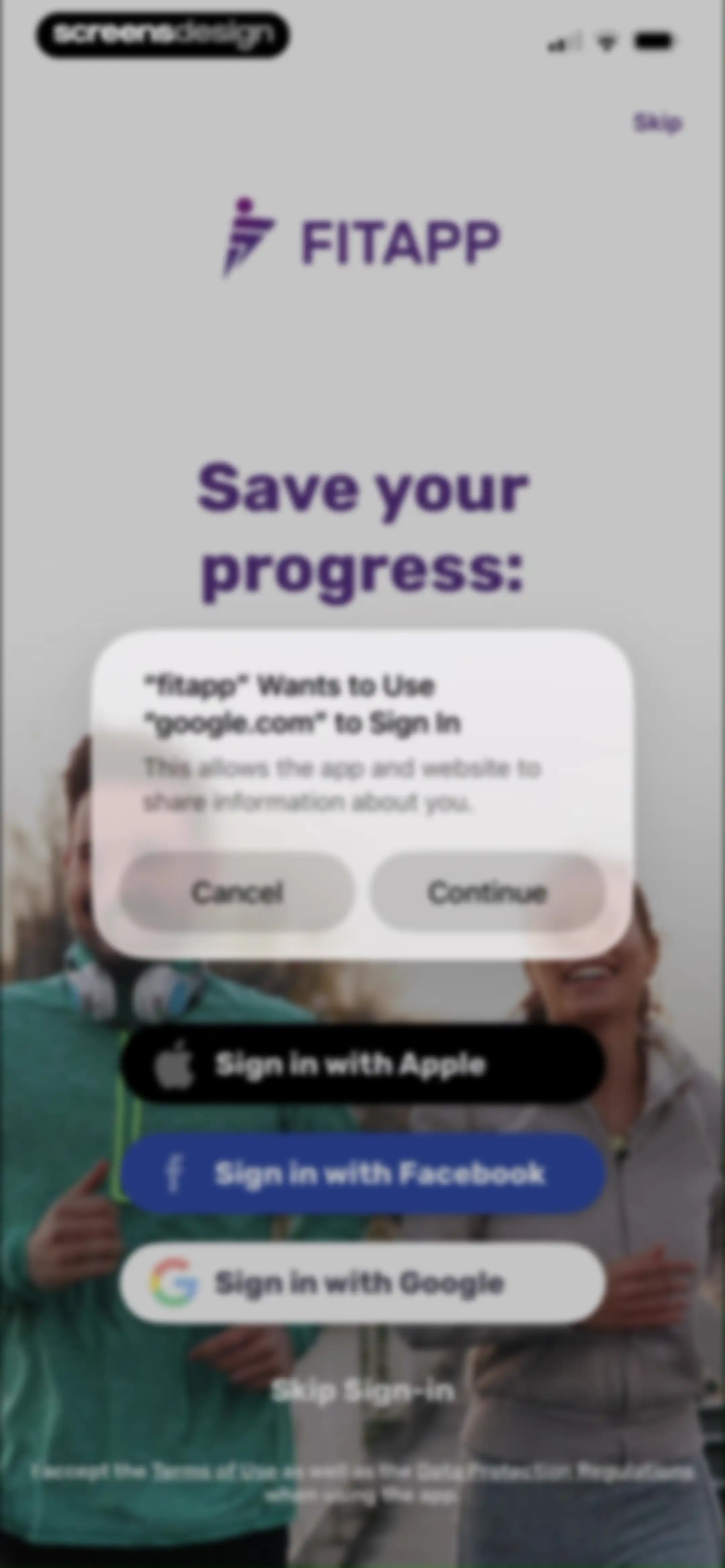 Running Tracker App – FITAPP screen 31