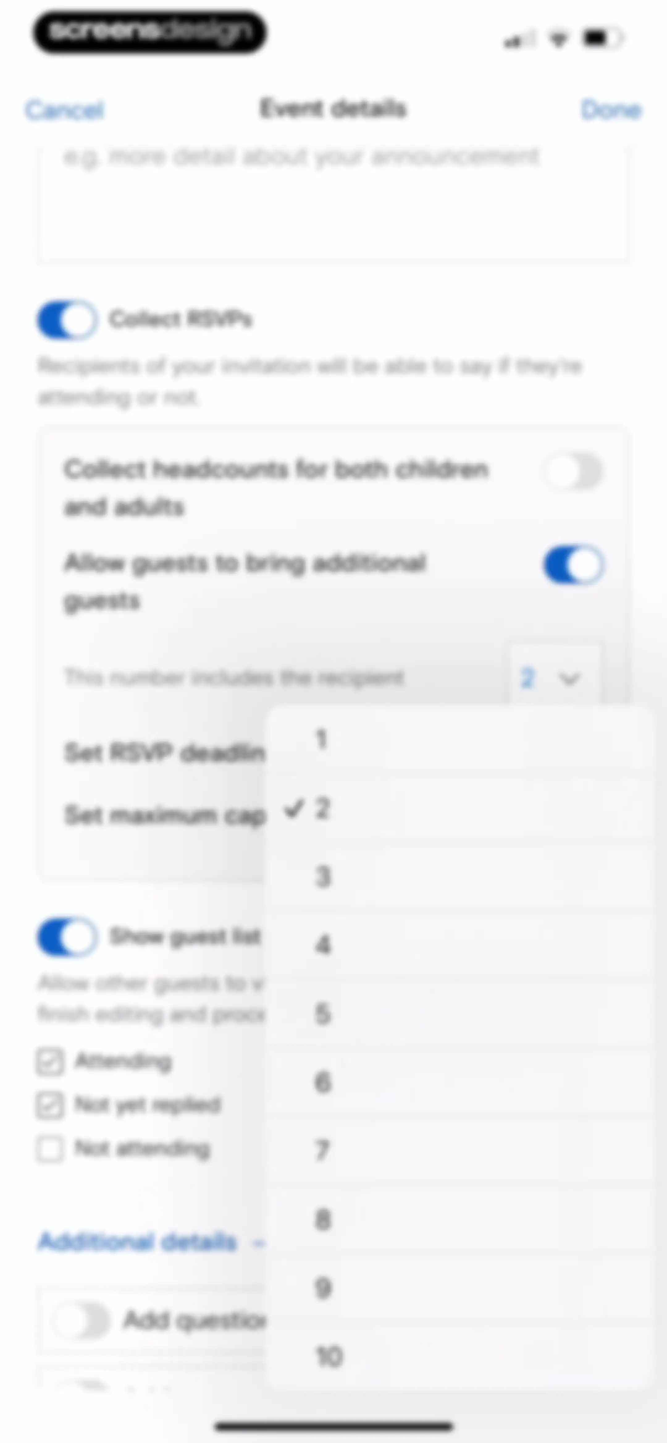Paperless Post: Invitations screen 60