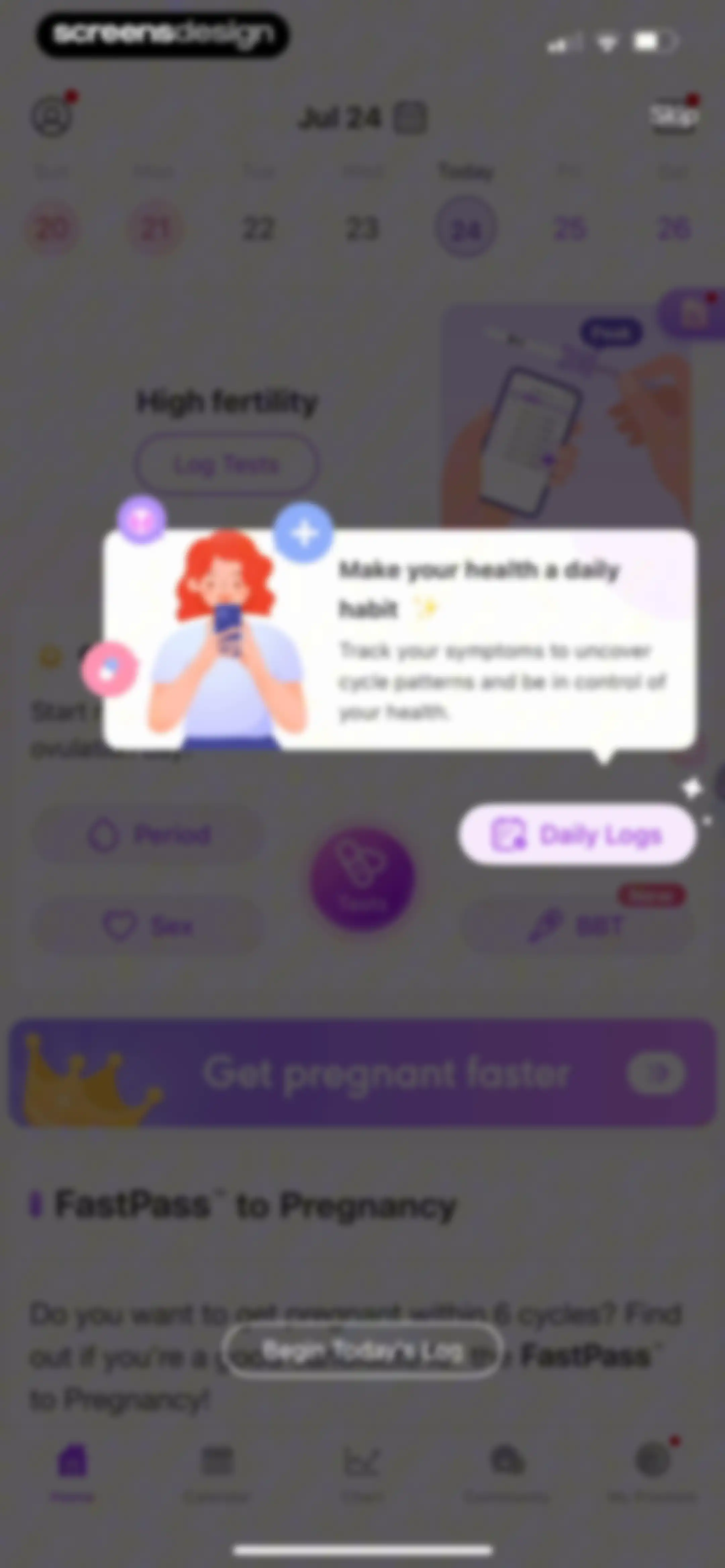 Premom-Ovulation Tracker, PCOS screen 99