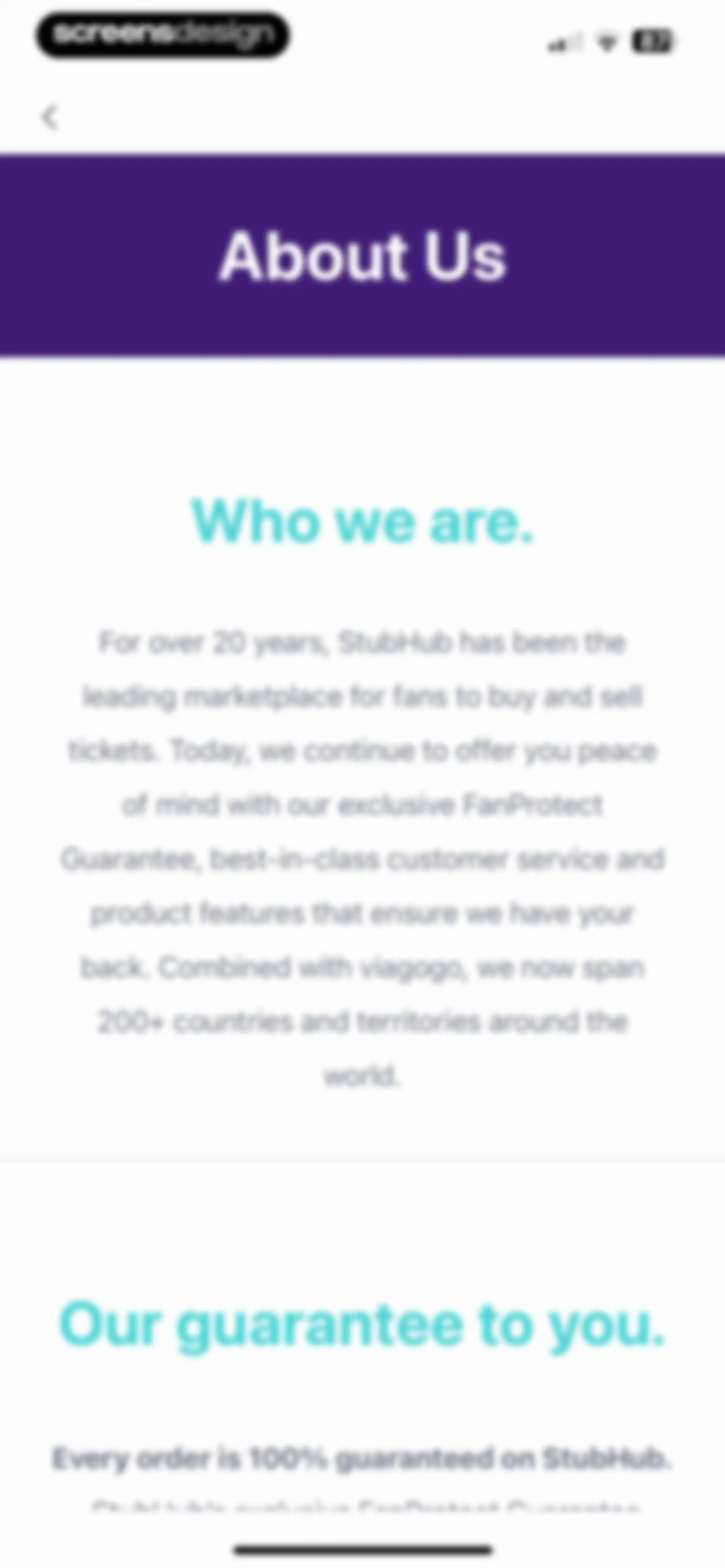 StubHub: Event Tickets screen 119