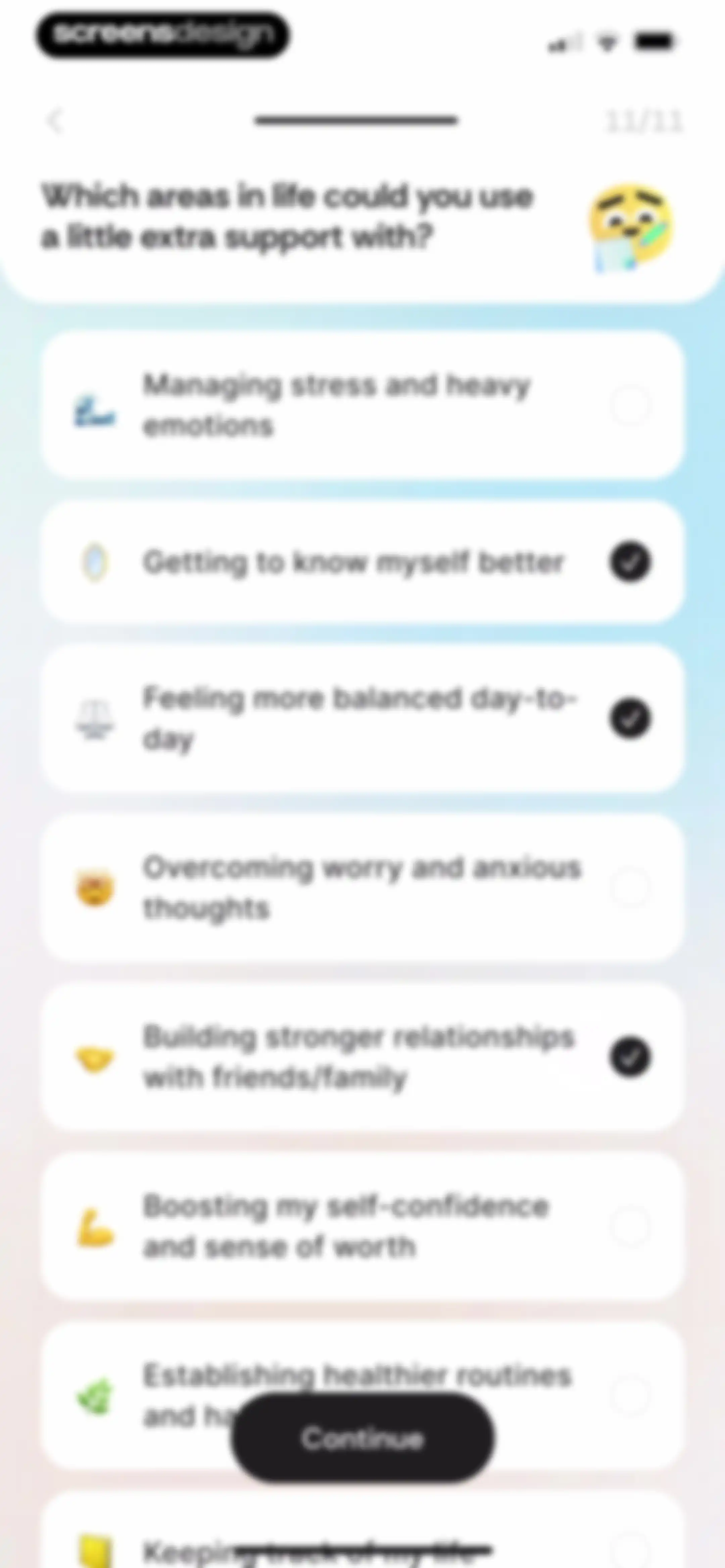 Lightly: Wellbeing Coaching screen 24